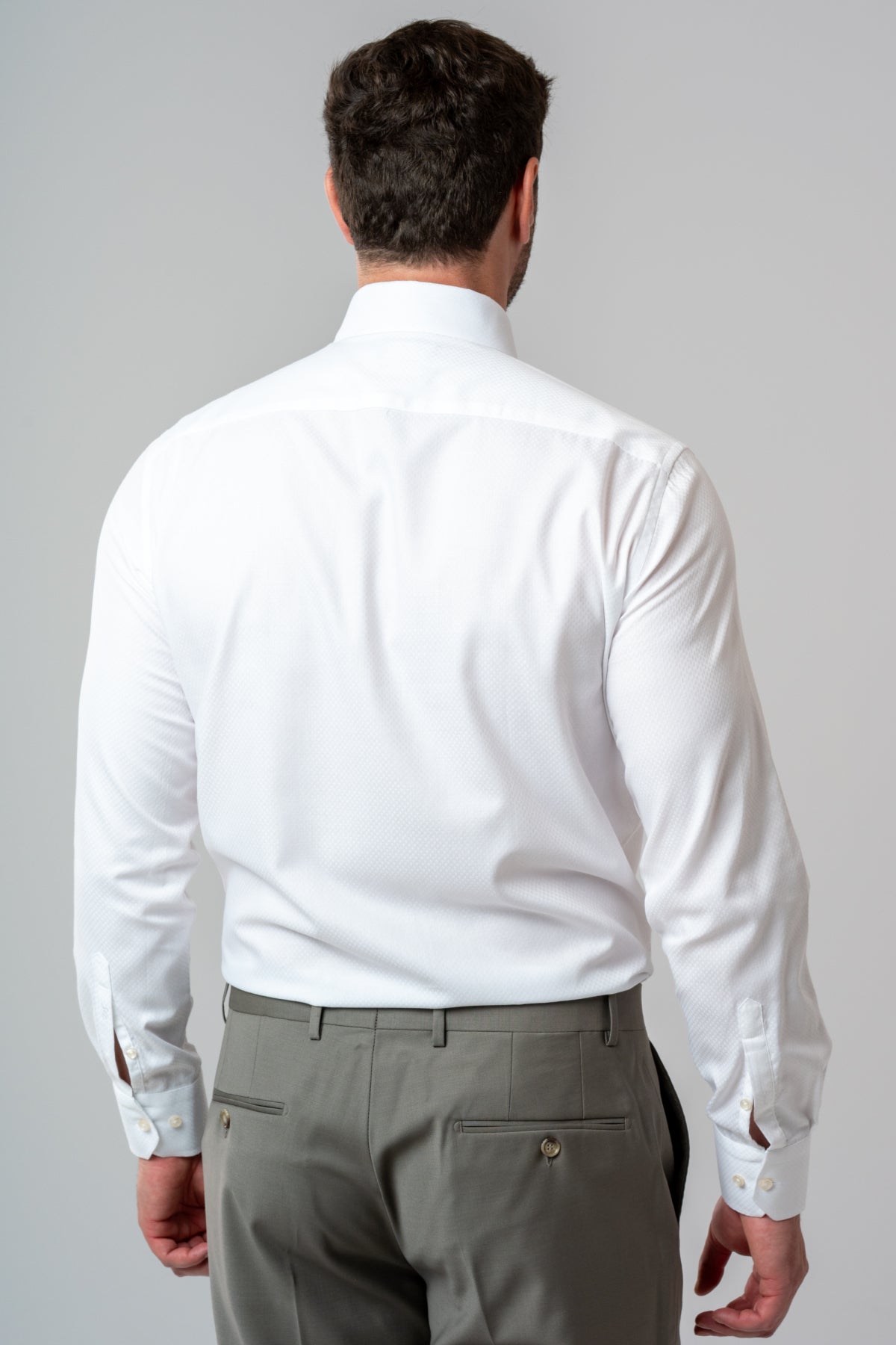 CAMASA SLIM FIT D'S DAMAT  - Alb