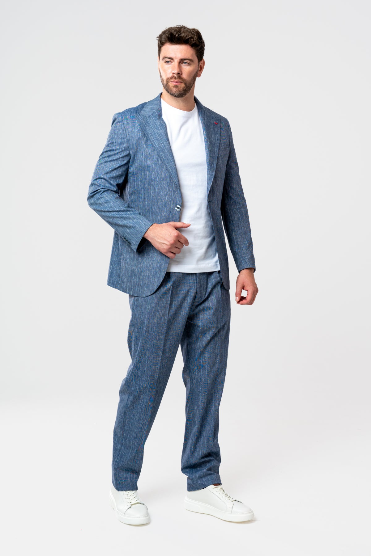 COSTUM CASUAL SLIM FIT D'S DAMAT  - Bleu