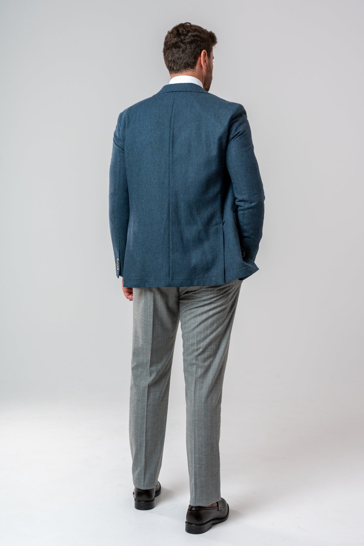 COSTUM CU VESTA SLIM FIT D'S DAMAT  - Turcoaz