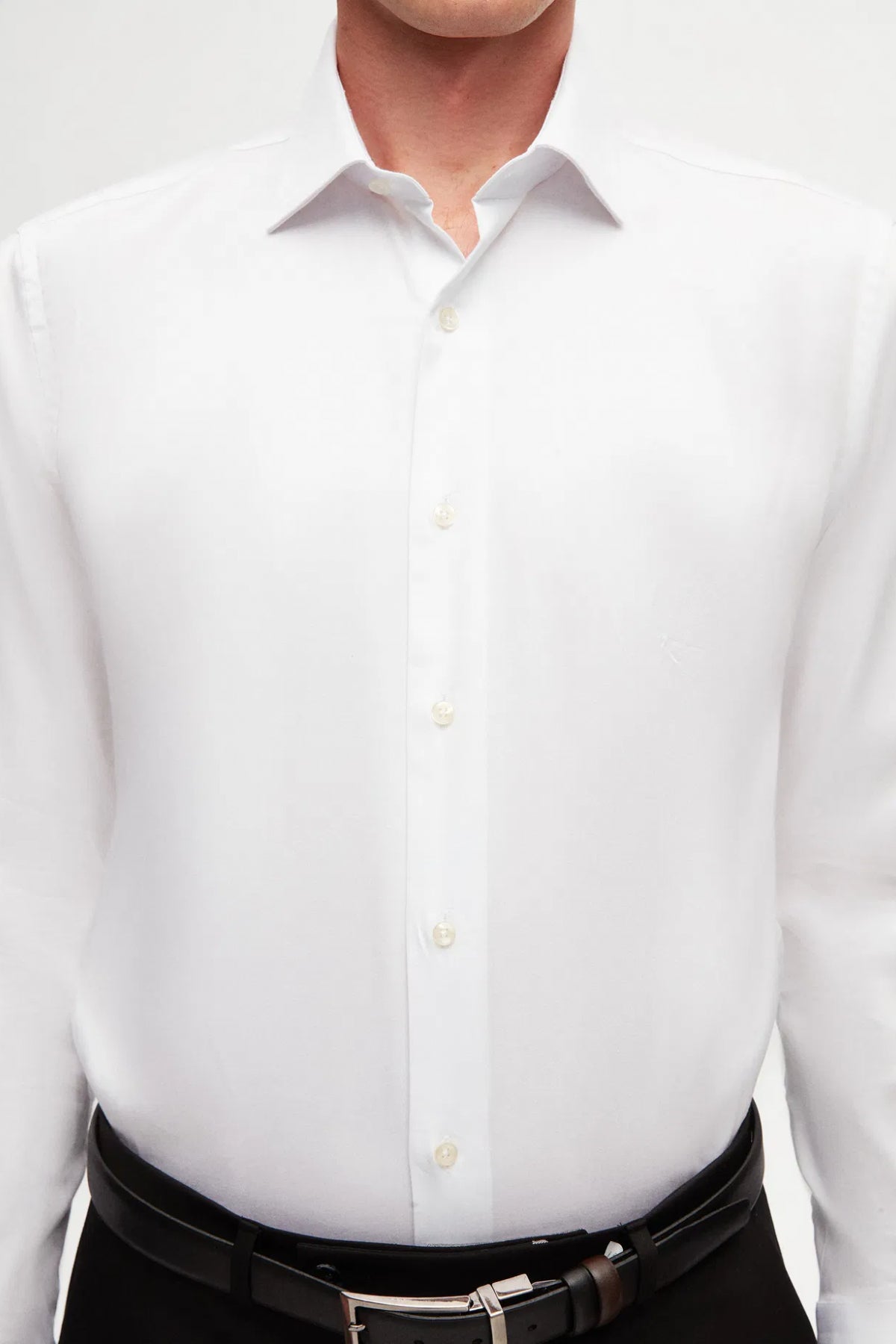 CAMASA D'S DAMAT SLIM FIT  - Alb