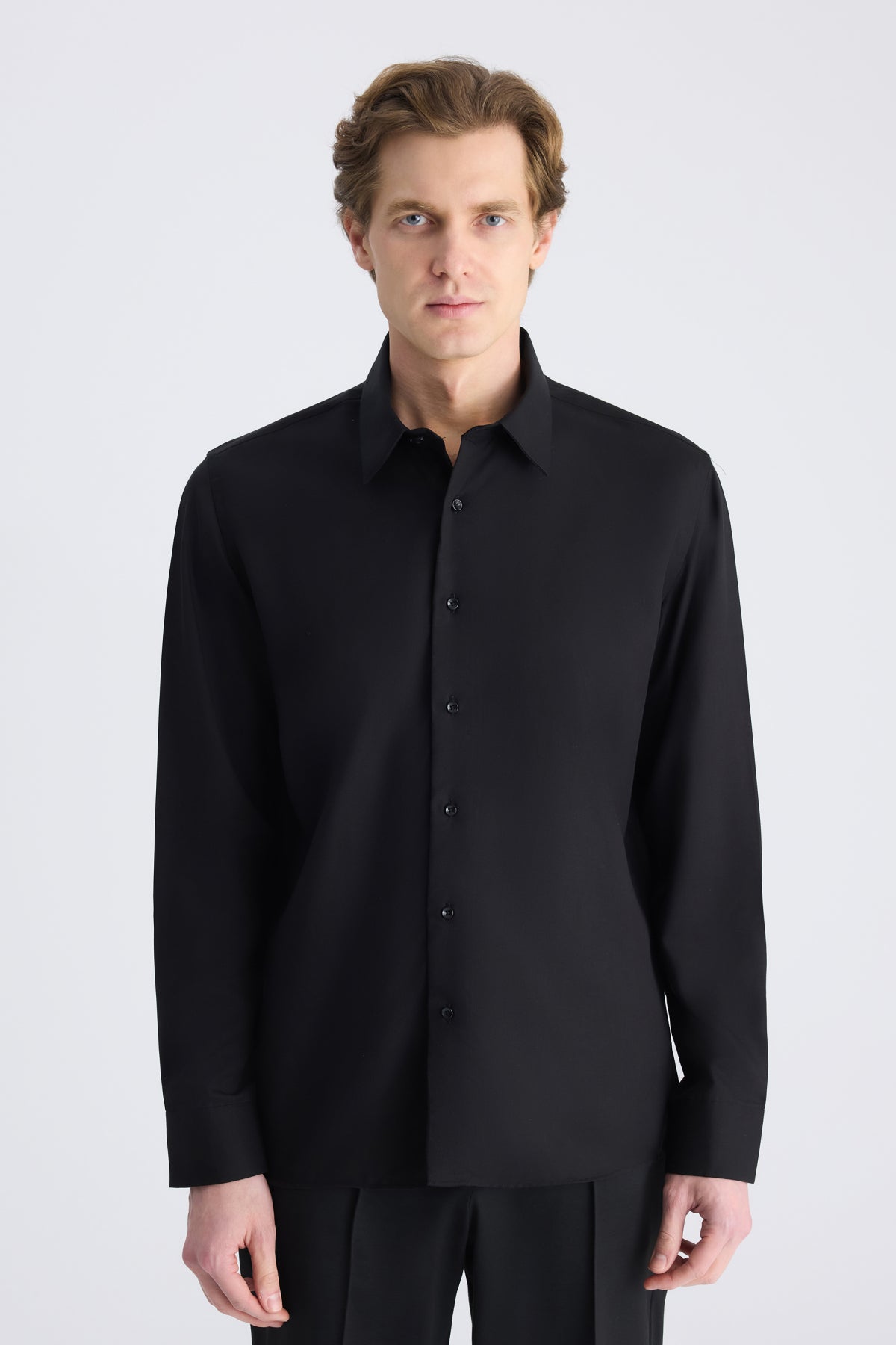 CAMASA SLIM FIT D'S DAMAT  - Negru