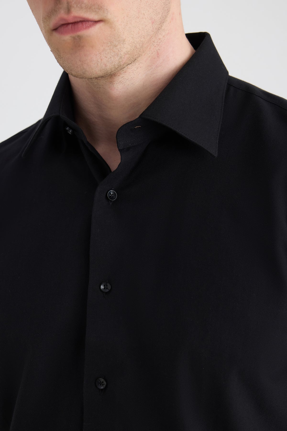 CAMASA SLIM FIT D'S DAMAT  - Negru