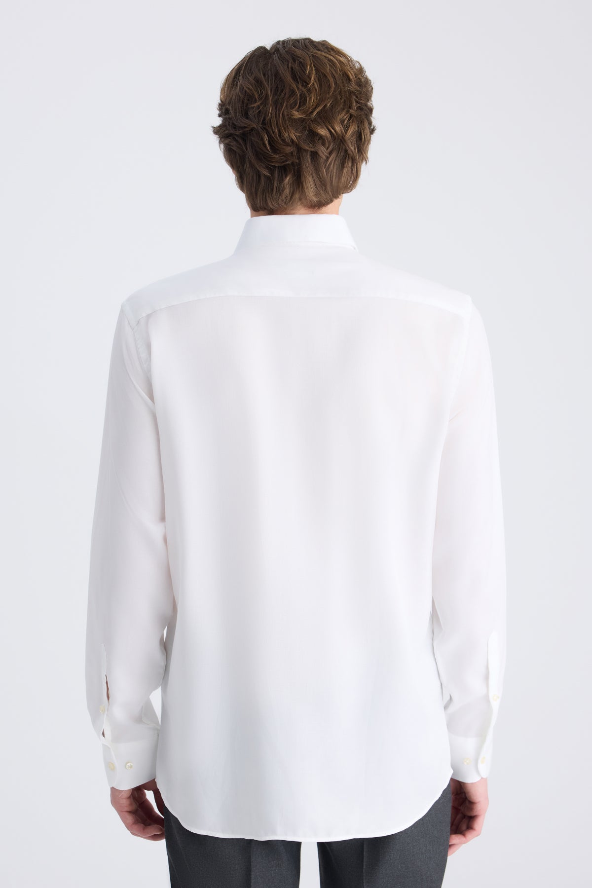 CAMASA SLIM FIT D'S DAMAT  - Alb