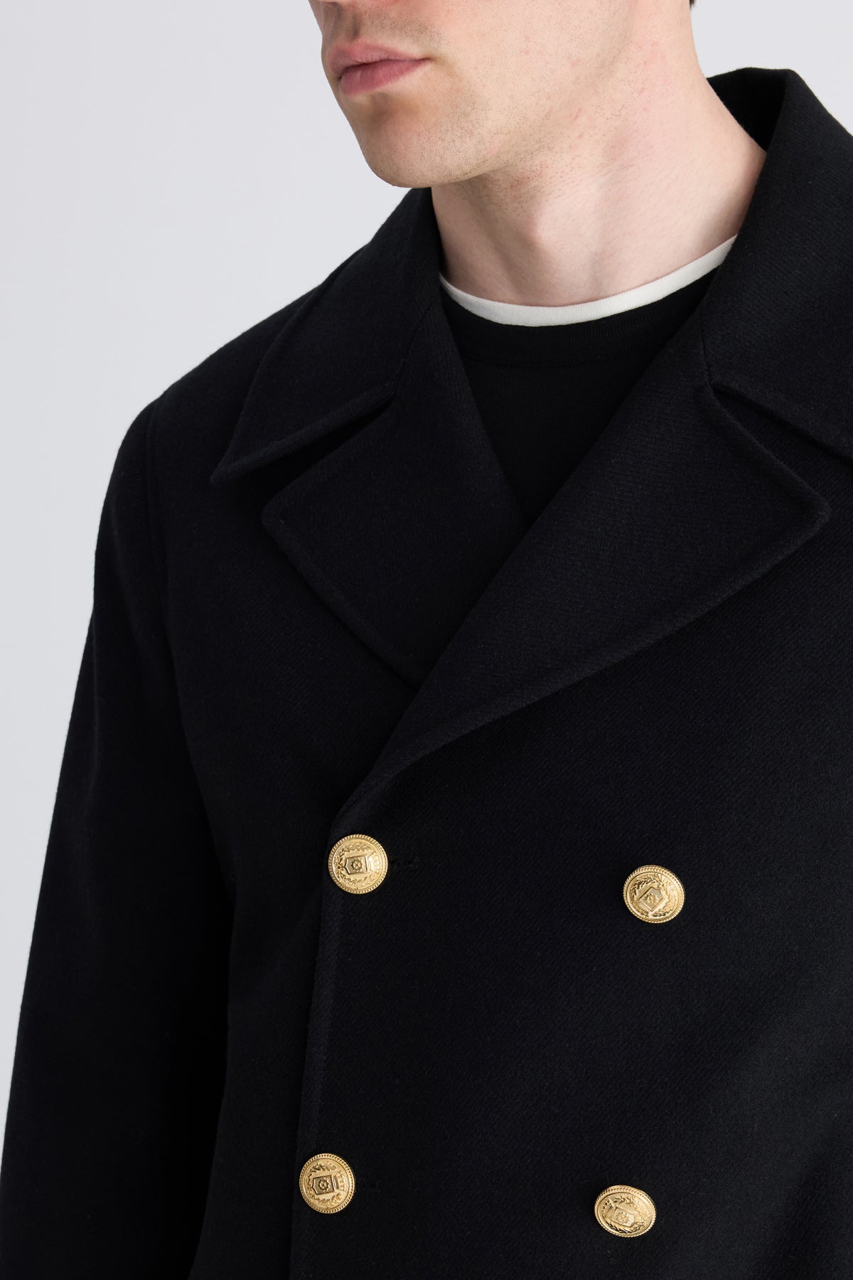 PALTON SLIM FIT D'S DAMAT  - Negru