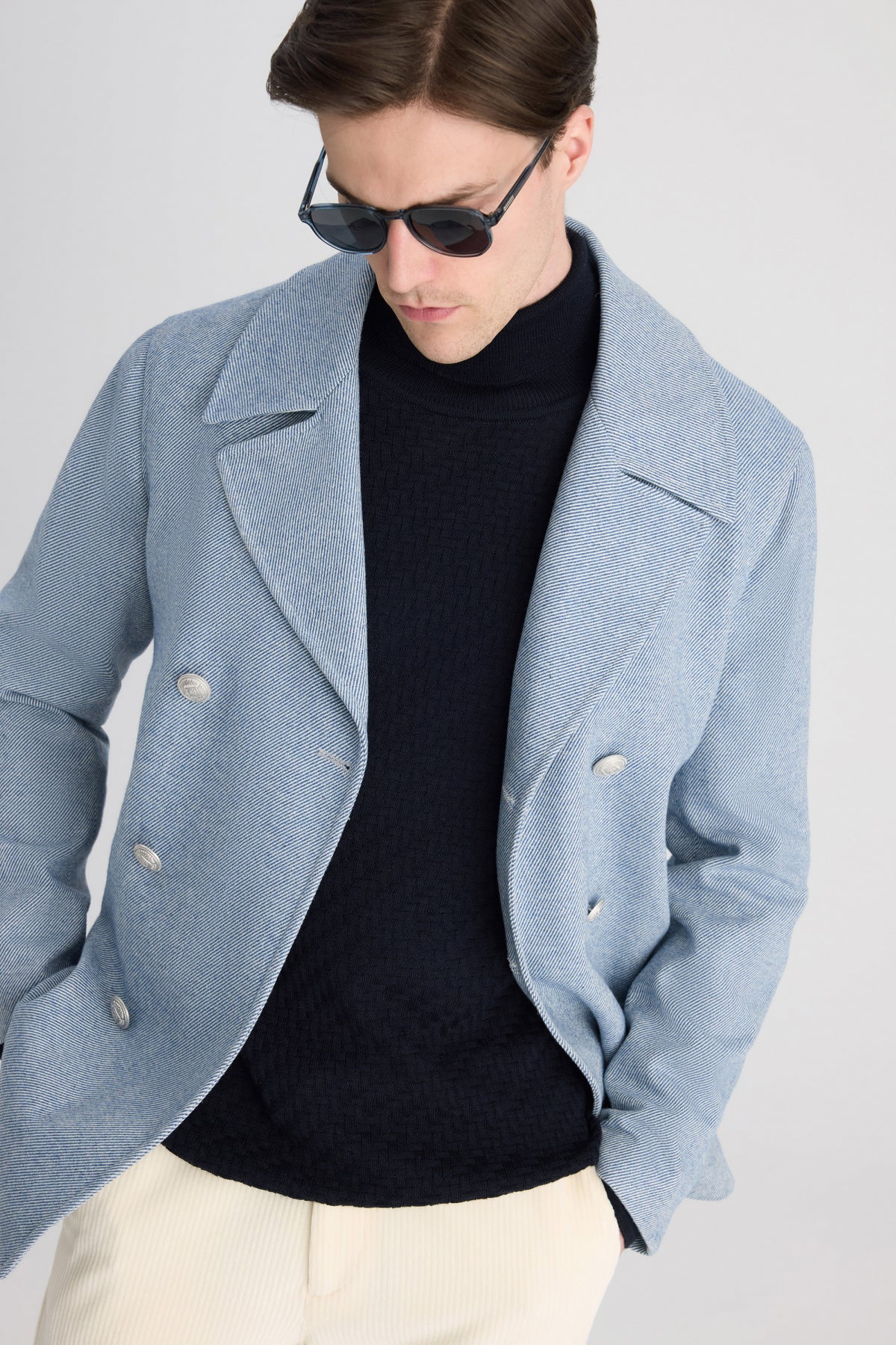 PALTON SLIM FIT D'S DAMAT  - Bleu