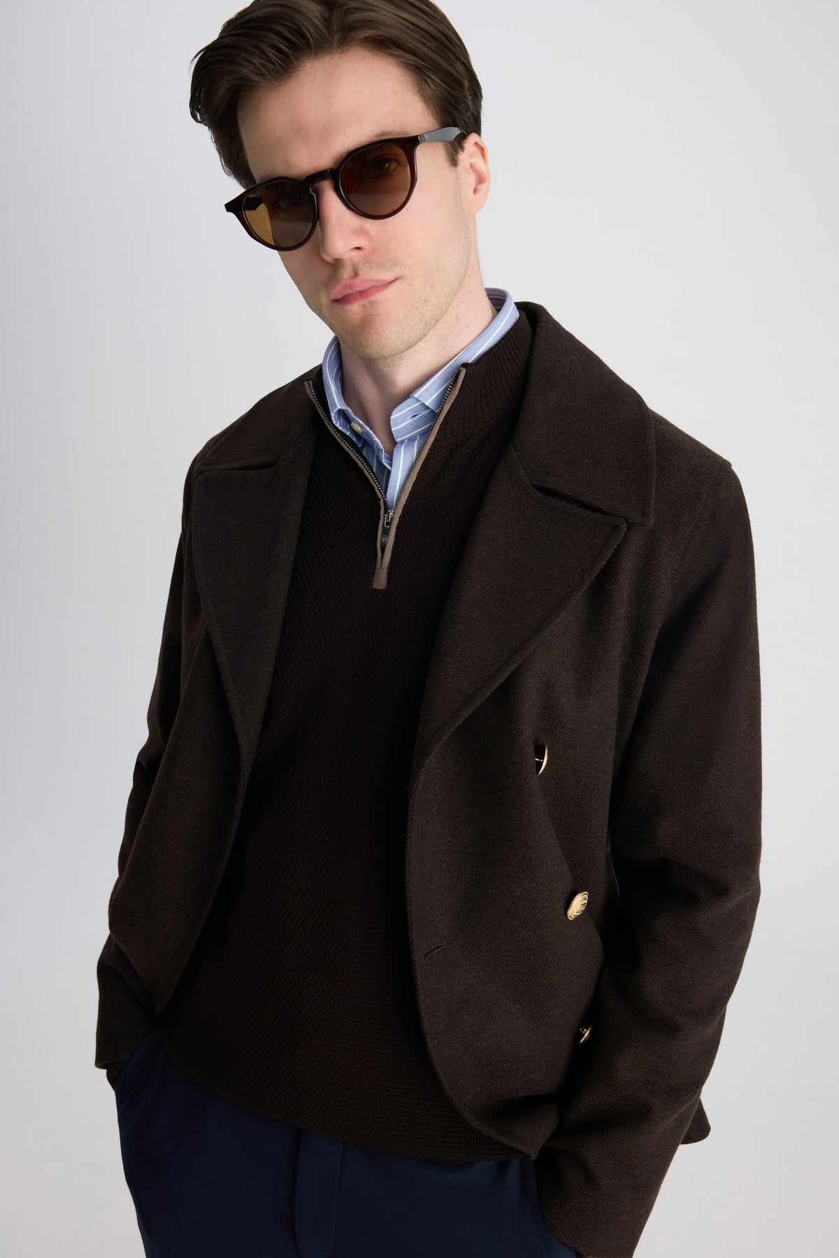 PALTON SLIM FIT D'S DAMAT  - Maro