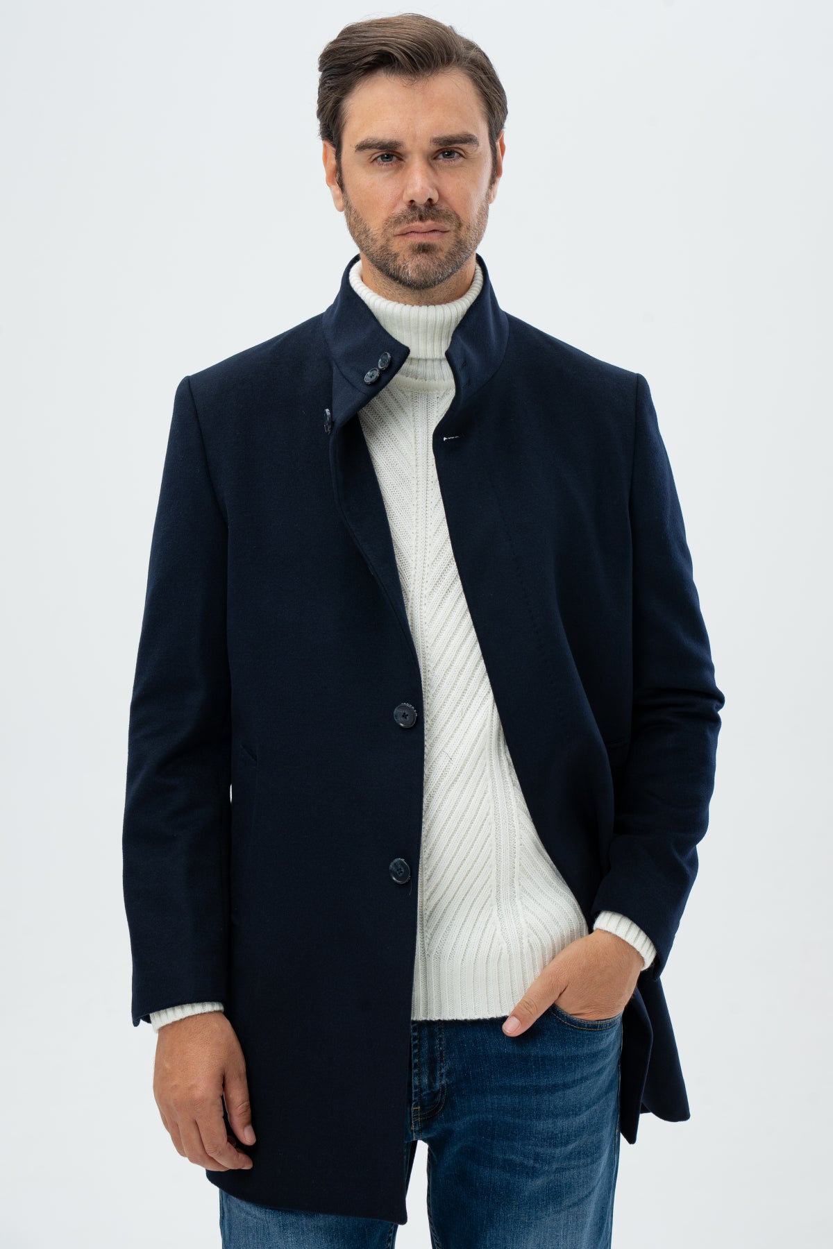 PALTON SLIM FIT D'S DAMAT   - Bleumarin