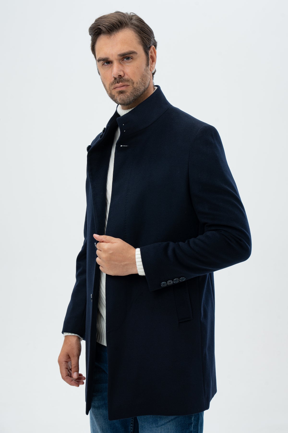 PALTON SLIM FIT D'S DAMAT   - Bleumarin