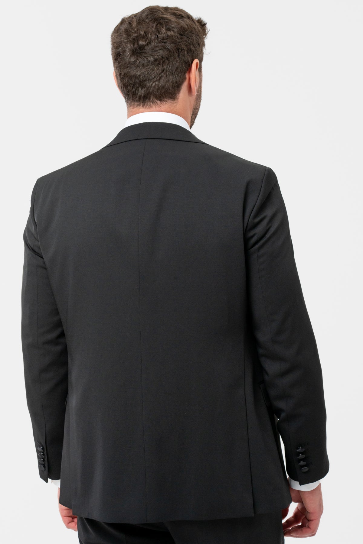 COSTUM CU VESTA SLIM FIT D'S DAMAT  - Negru