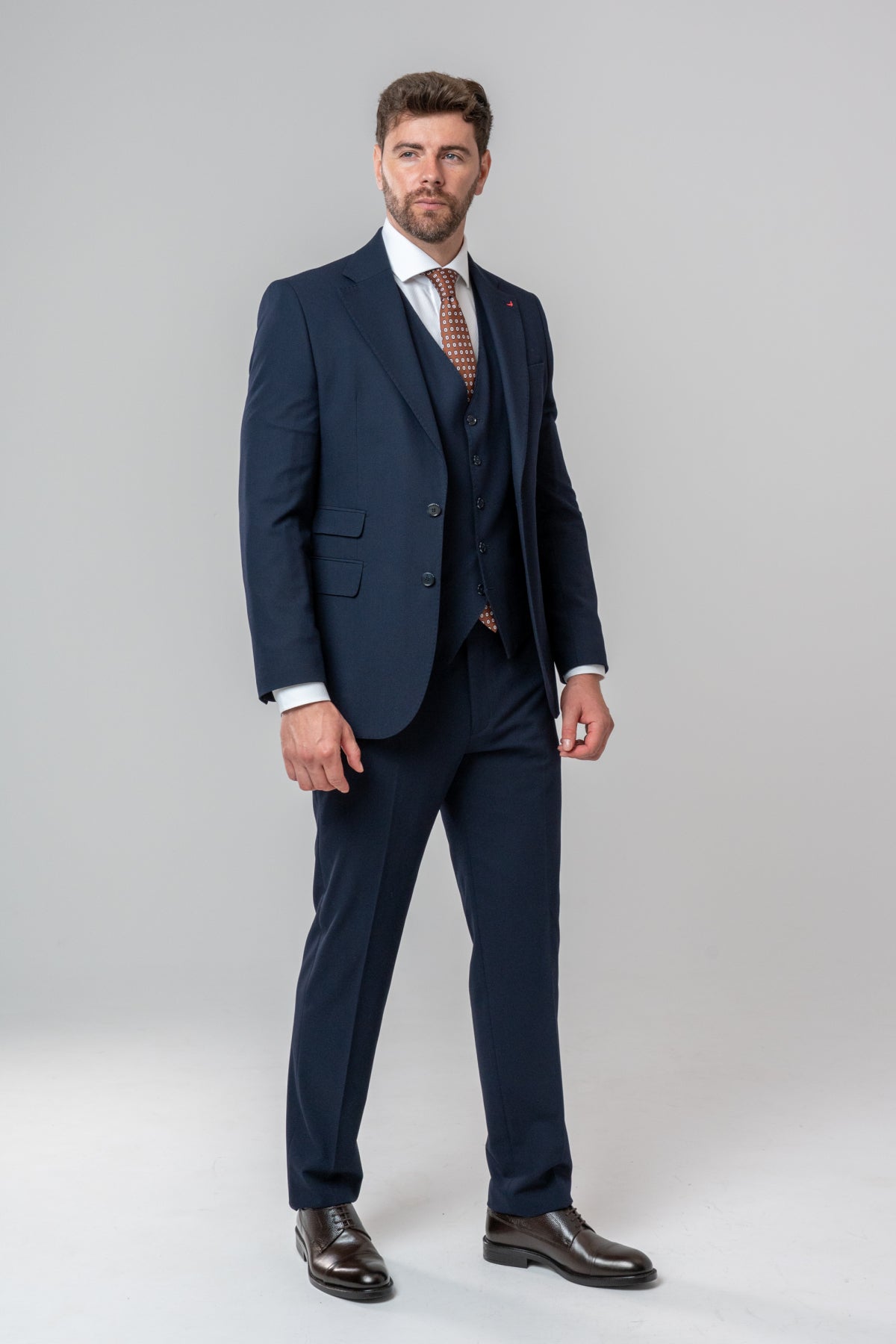 COSTUM CU VESTA SLIM FIT D'S DAMAT  - Bleumarin