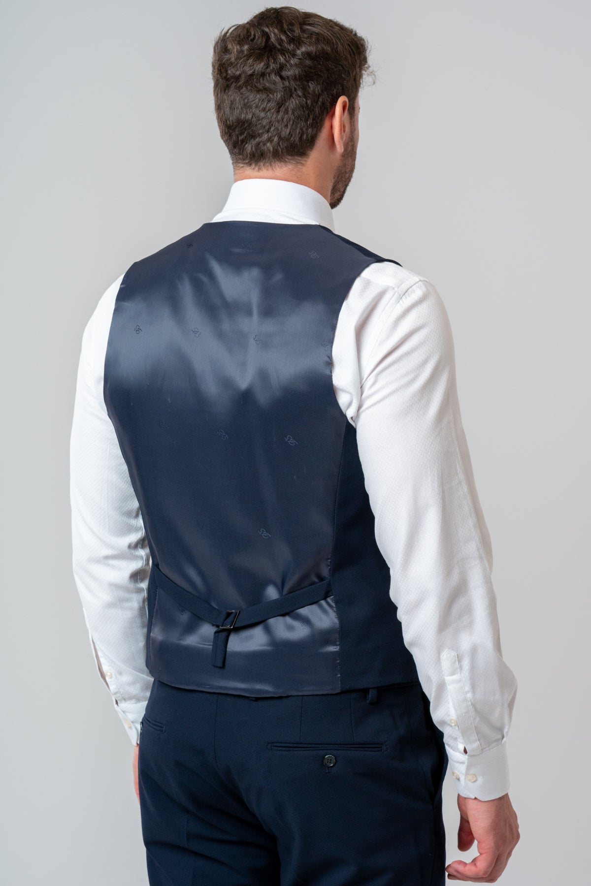 COSTUM CU VESTA SLIM FIT D'S DAMAT  - Bleumarin