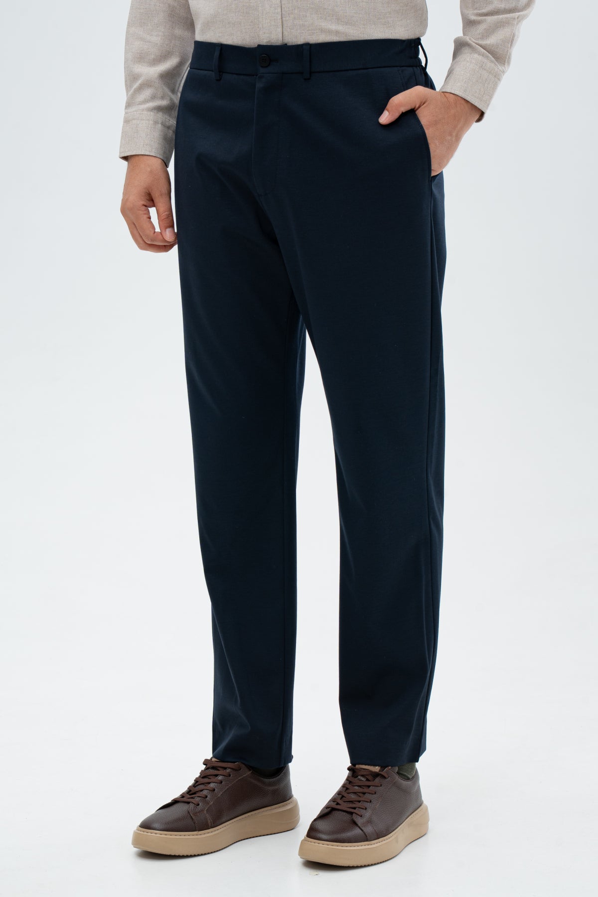 PANTALONI CASUAL JOGGER D'S DAMAT  - Bleumarin