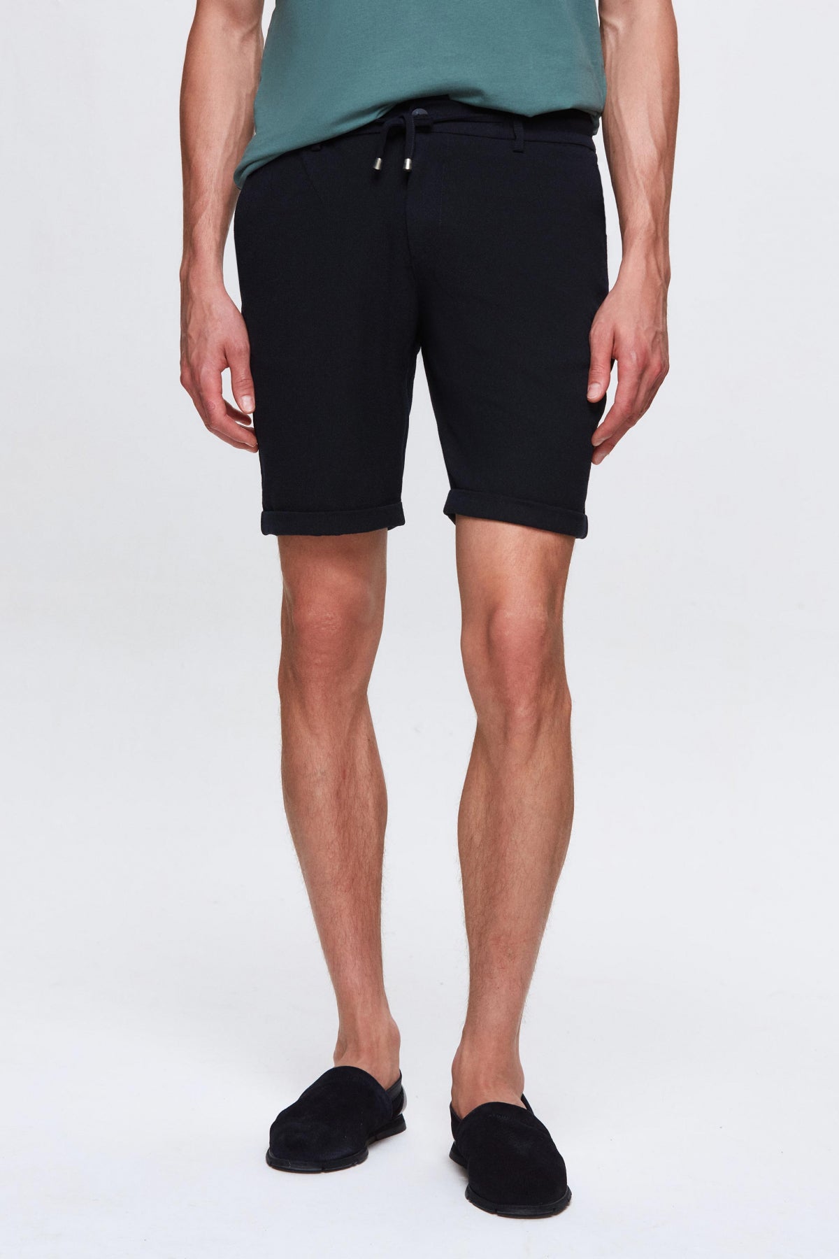 PANTALONI SCURTI D'S DAMAT  - Bleumarin