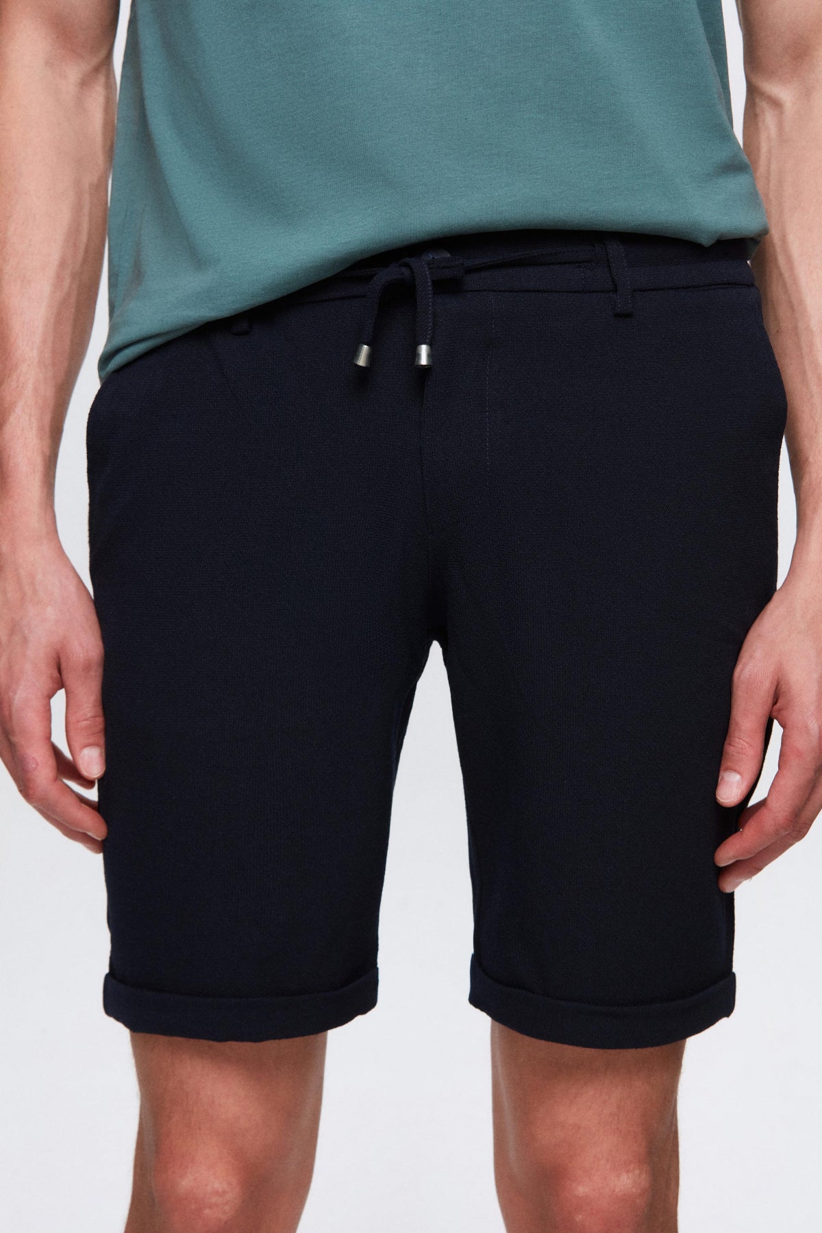 PANTALONI SCURTI D'S DAMAT  - Bleumarin