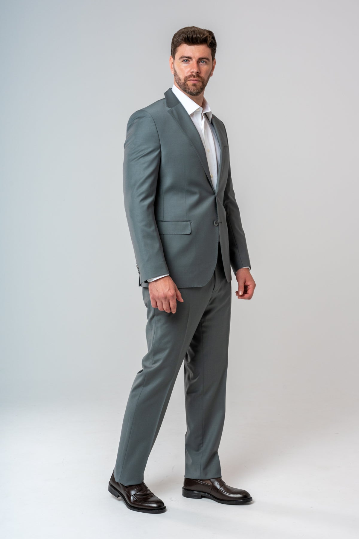COSTUM D'S DAMAT SLIM FIT  - Gri Petrol