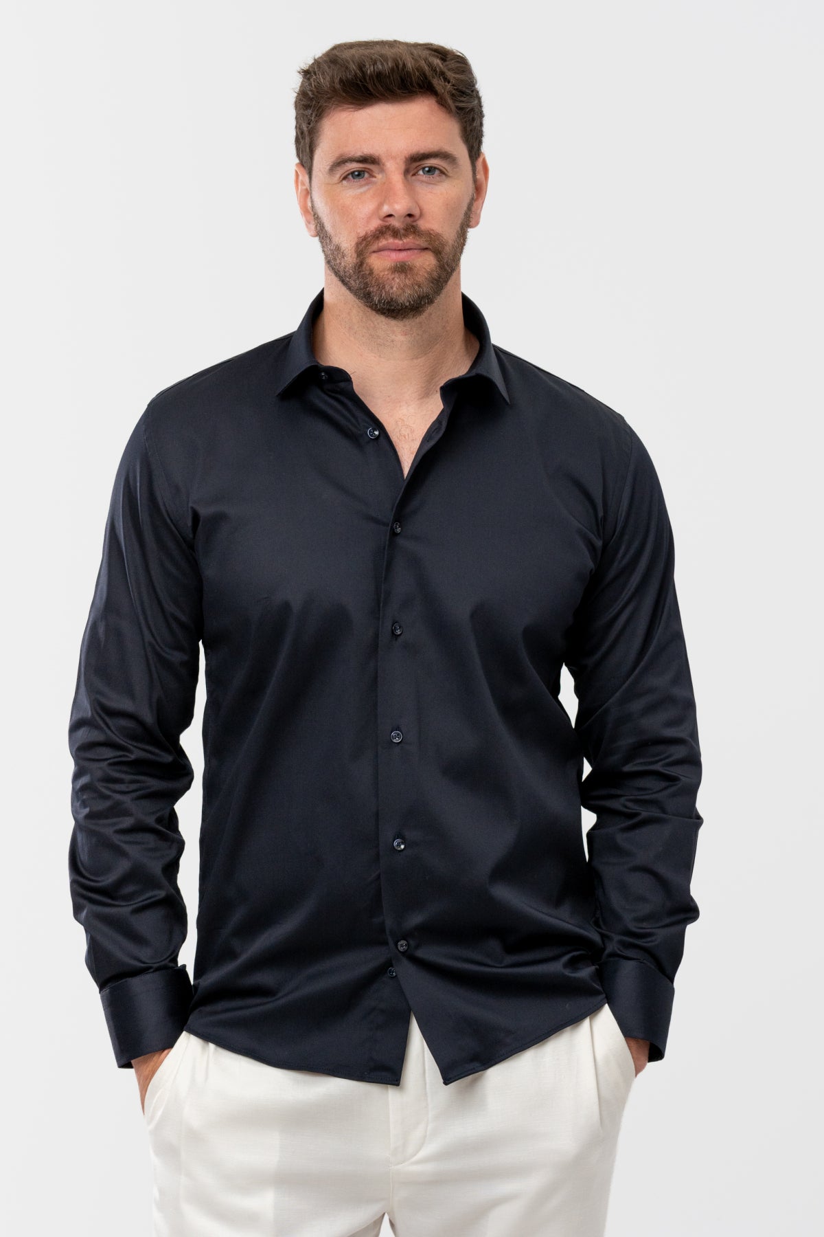CAMASA D'S DAMAT SLIM FIT  - Bleumarin