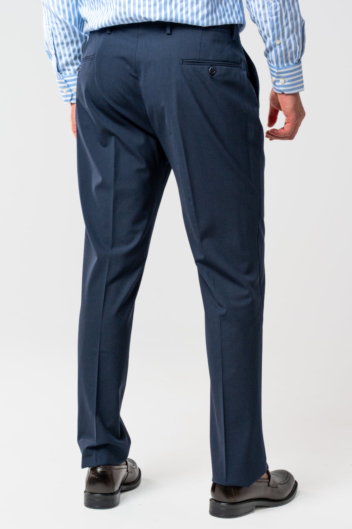 PANTALONI  D'S DAMAT SLIM FIT  - Bleumarin