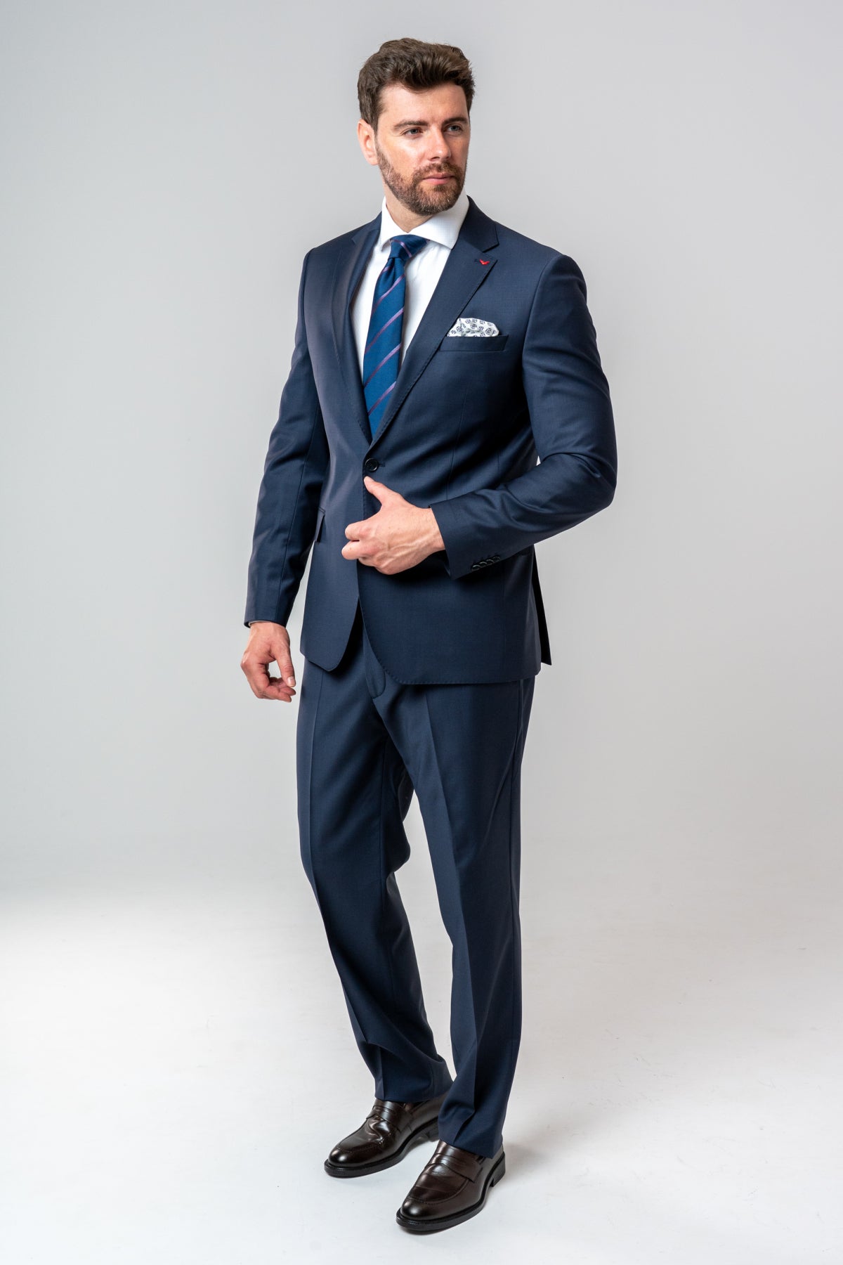 COSTUM D'S DAMAT SLIM FIT  - Bleumarin