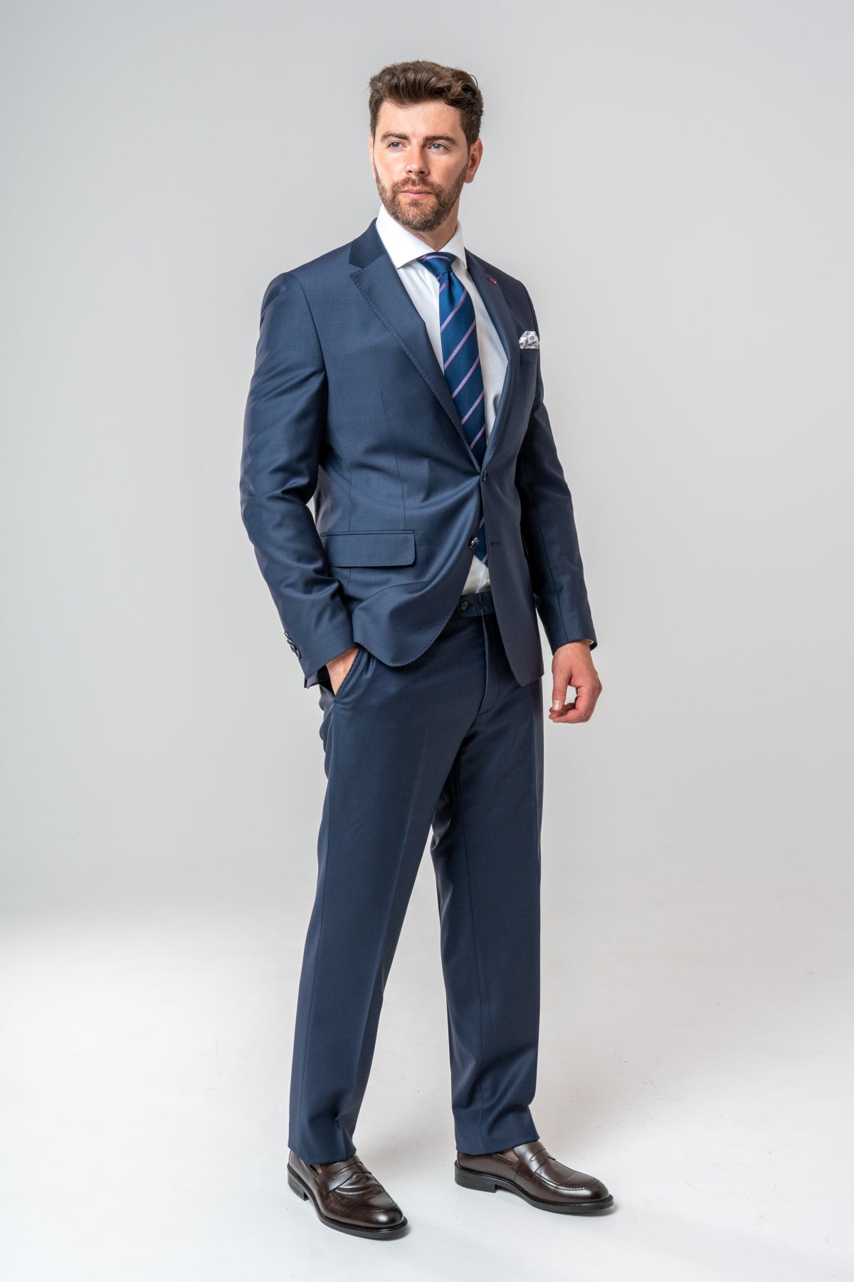 COSTUM D'S DAMAT SLIM FIT  - Bleumarin