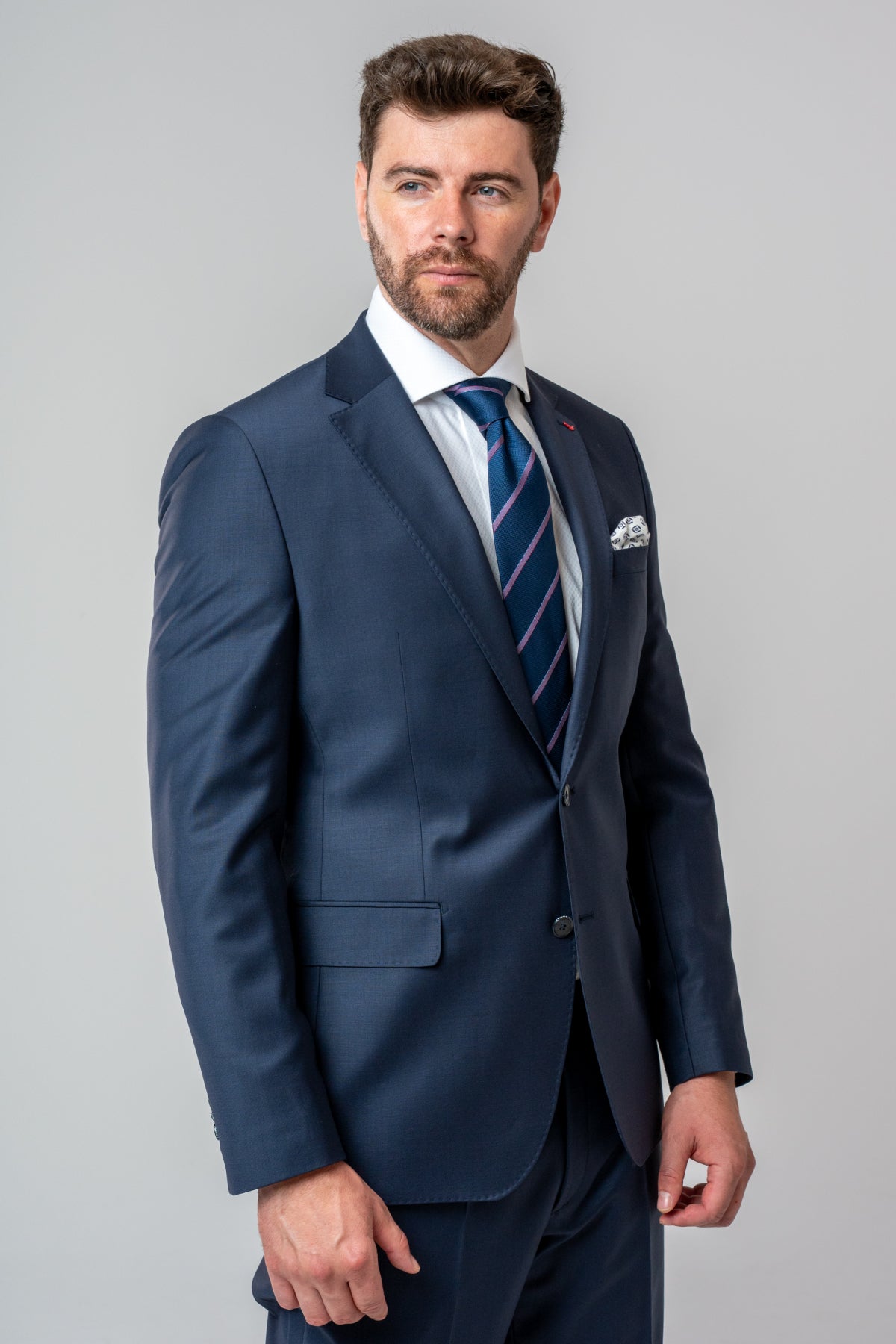 COSTUM D'S DAMAT SLIM FIT  - Bleumarin
