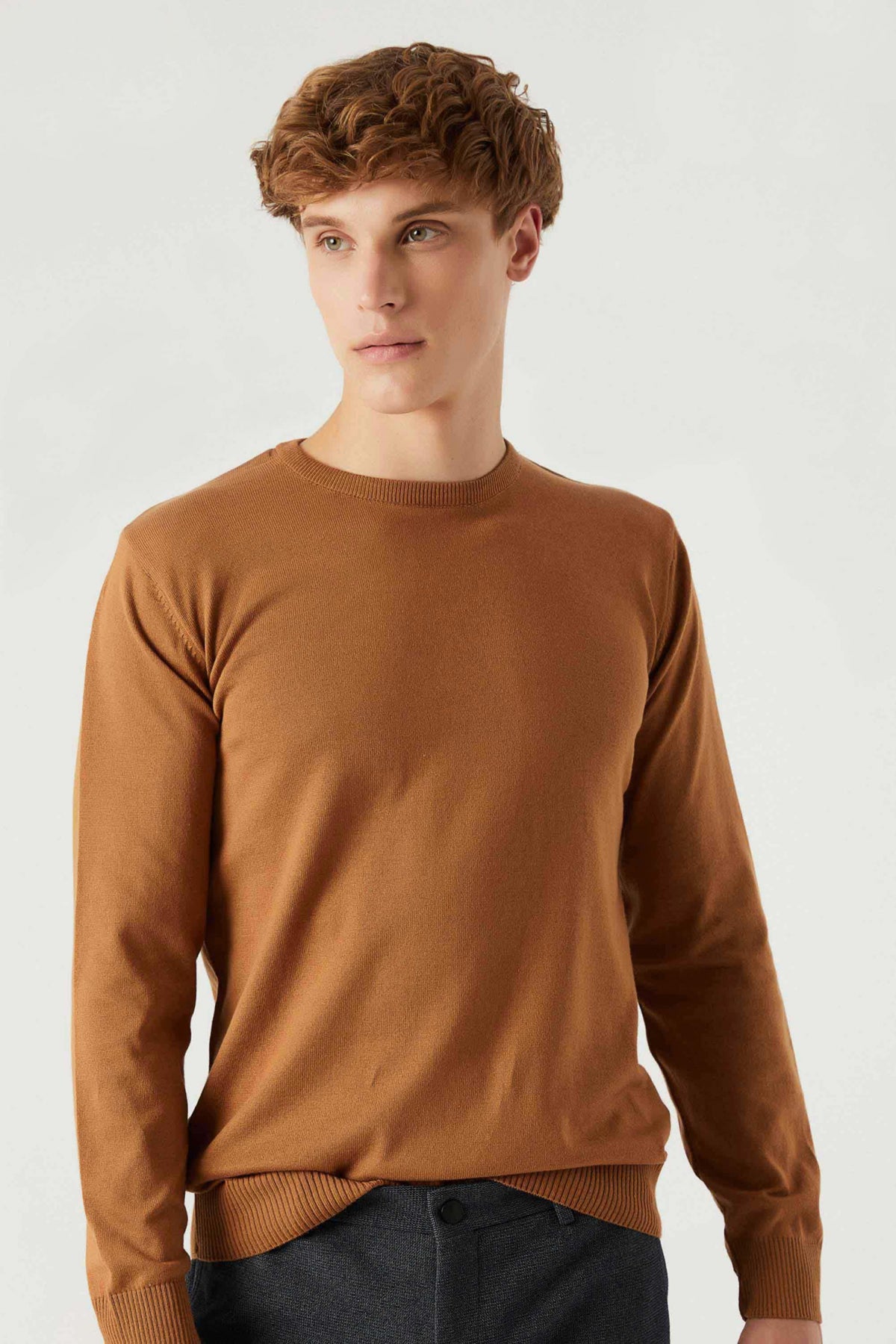 PULOVER REGULAR FIT D'S DAMAT  - Camel