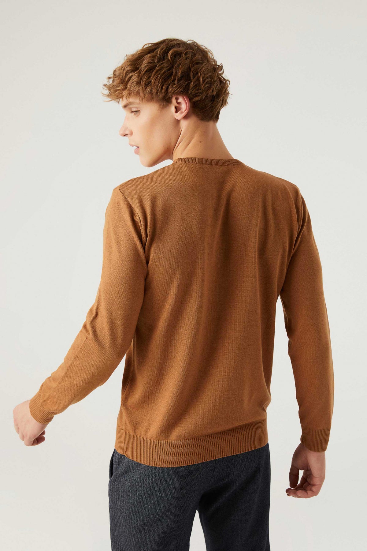 PULOVER REGULAR FIT D'S DAMAT  - Camel