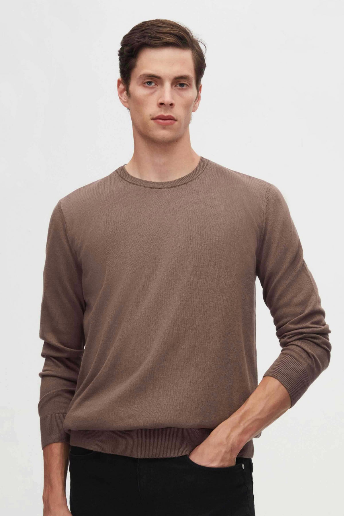 PULOVER REGULAR FIT D'S DAMAT  - Bej