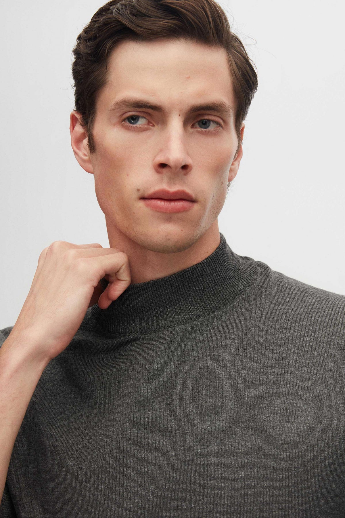 PULOVER REGULAR FIT D'S DAMAT  - Antracit