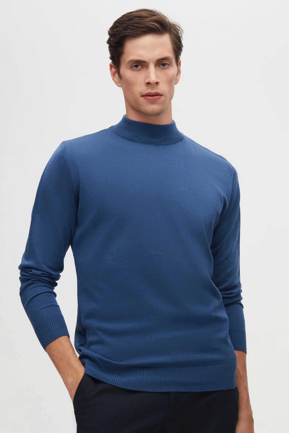 PULOVER REGULAR FIT D'S DAMAT  - Bleu