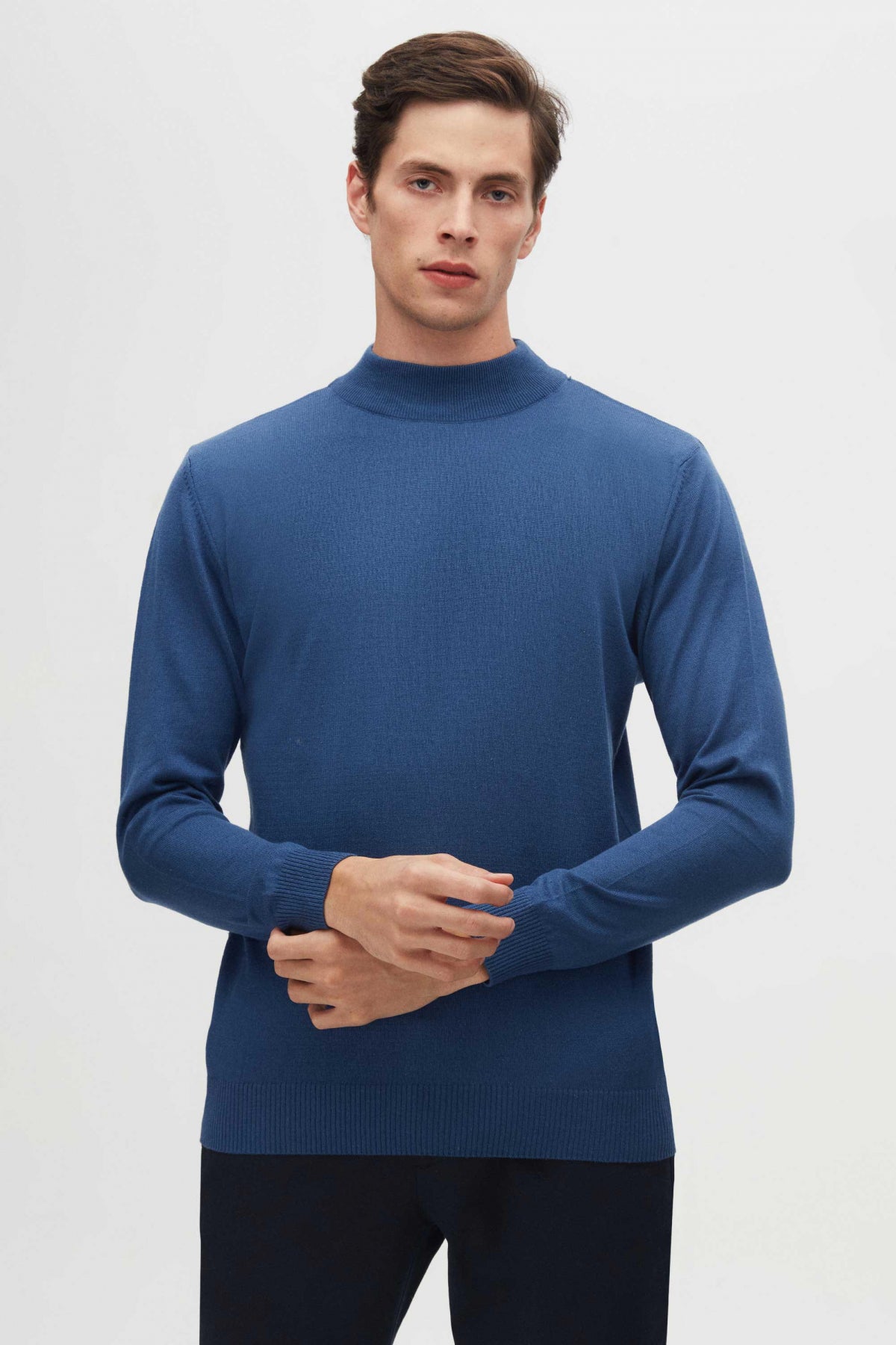 PULOVER REGULAR FIT D'S DAMAT  - Bleu