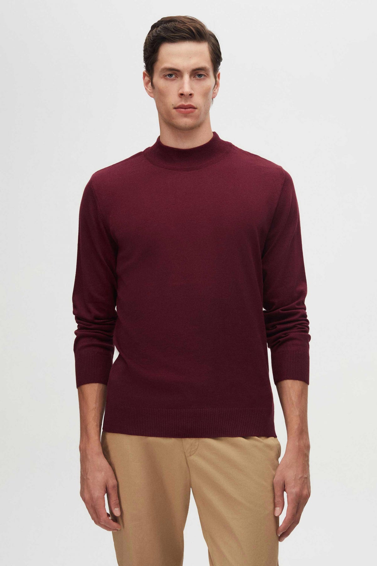 PULOVER REGULAR FIT D'S DAMAT  - Bordo