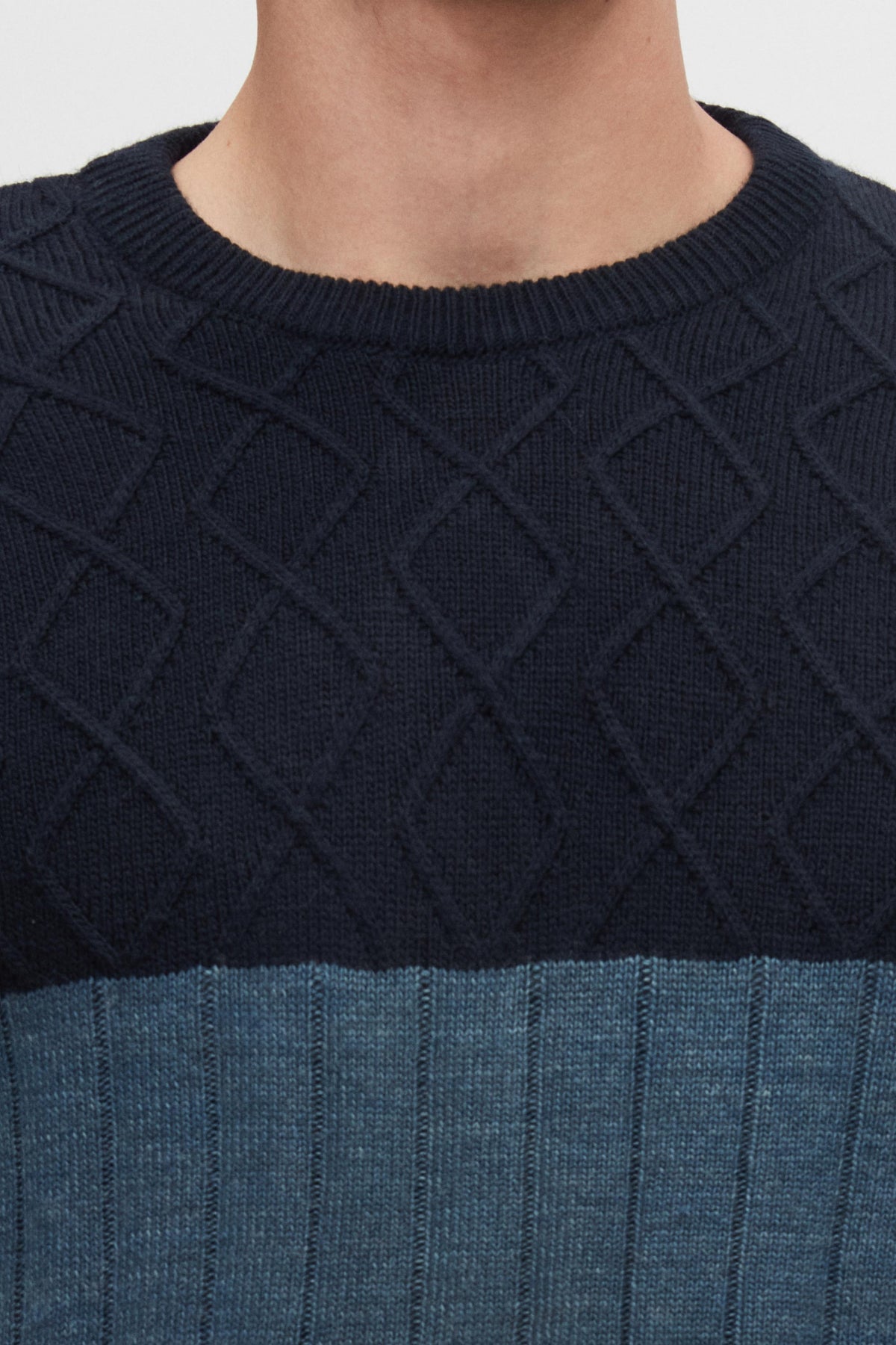 PULOVER REGULAR FIT D'S DAMAT  - Bleumarin