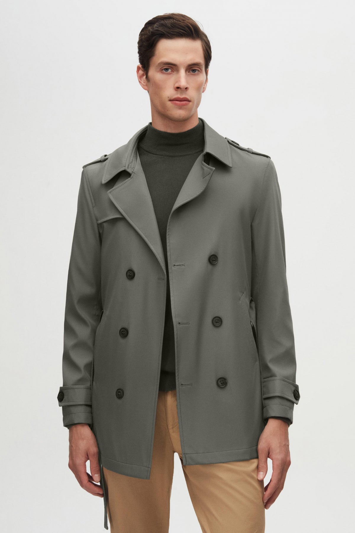 TRENCI REGULAR FIT D'S DAMAT  - Kaki