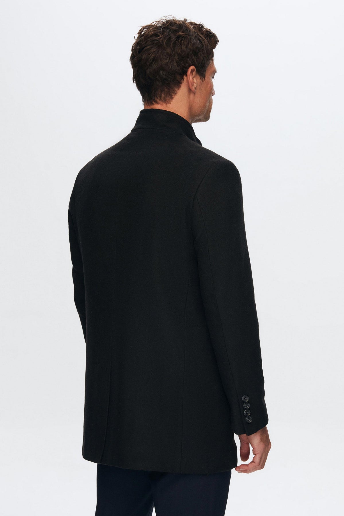 PALTON LANA REGULAR FIT D'S DAMAT  - Negru