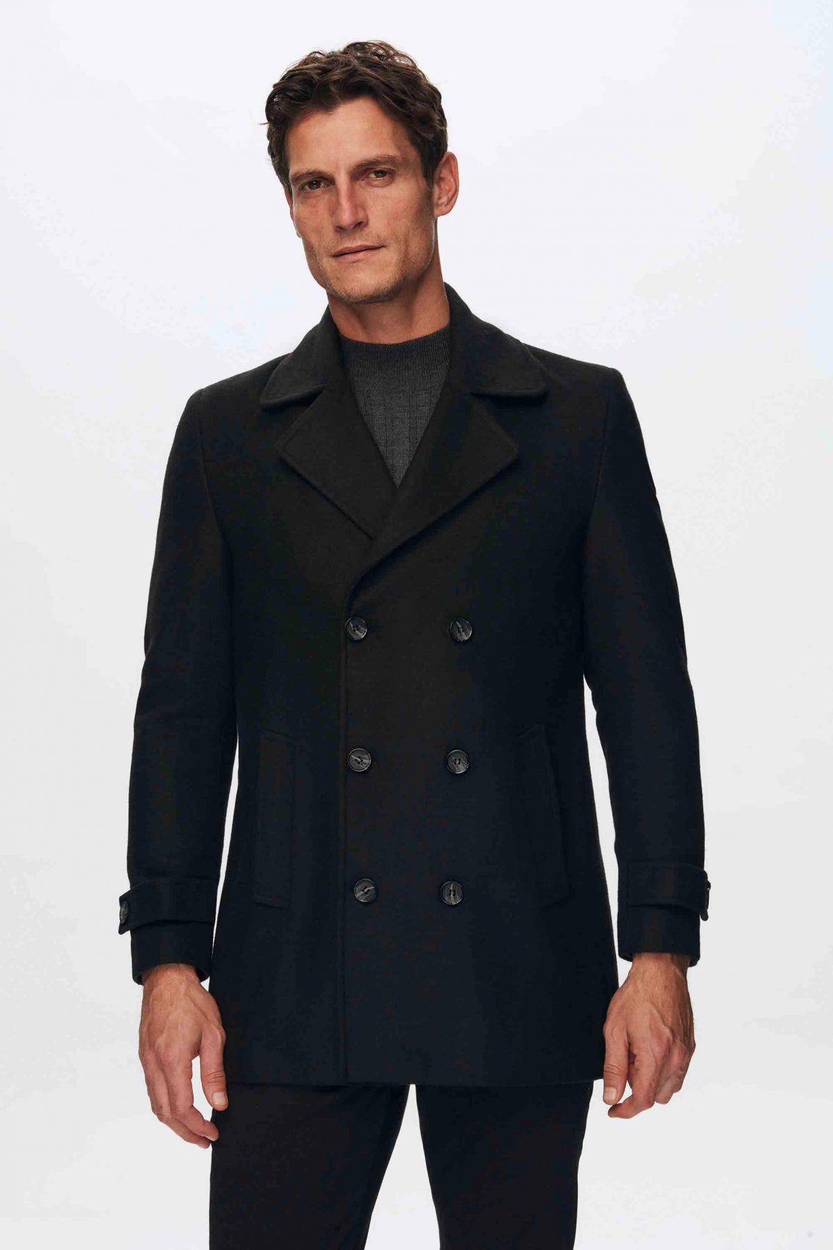 PALTON LANA REGULAR FIT D'S DAMAT  - Negru