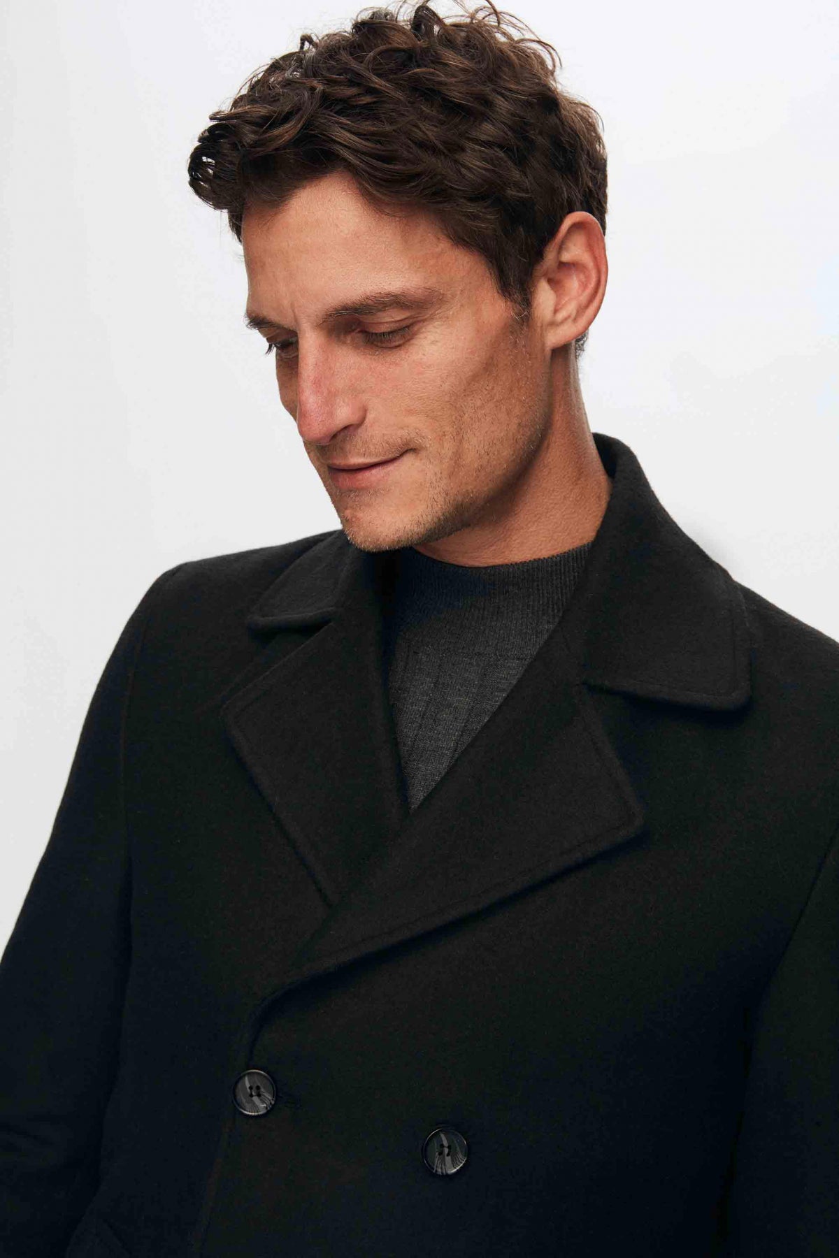 PALTON LANA REGULAR FIT D'S DAMAT  - Negru