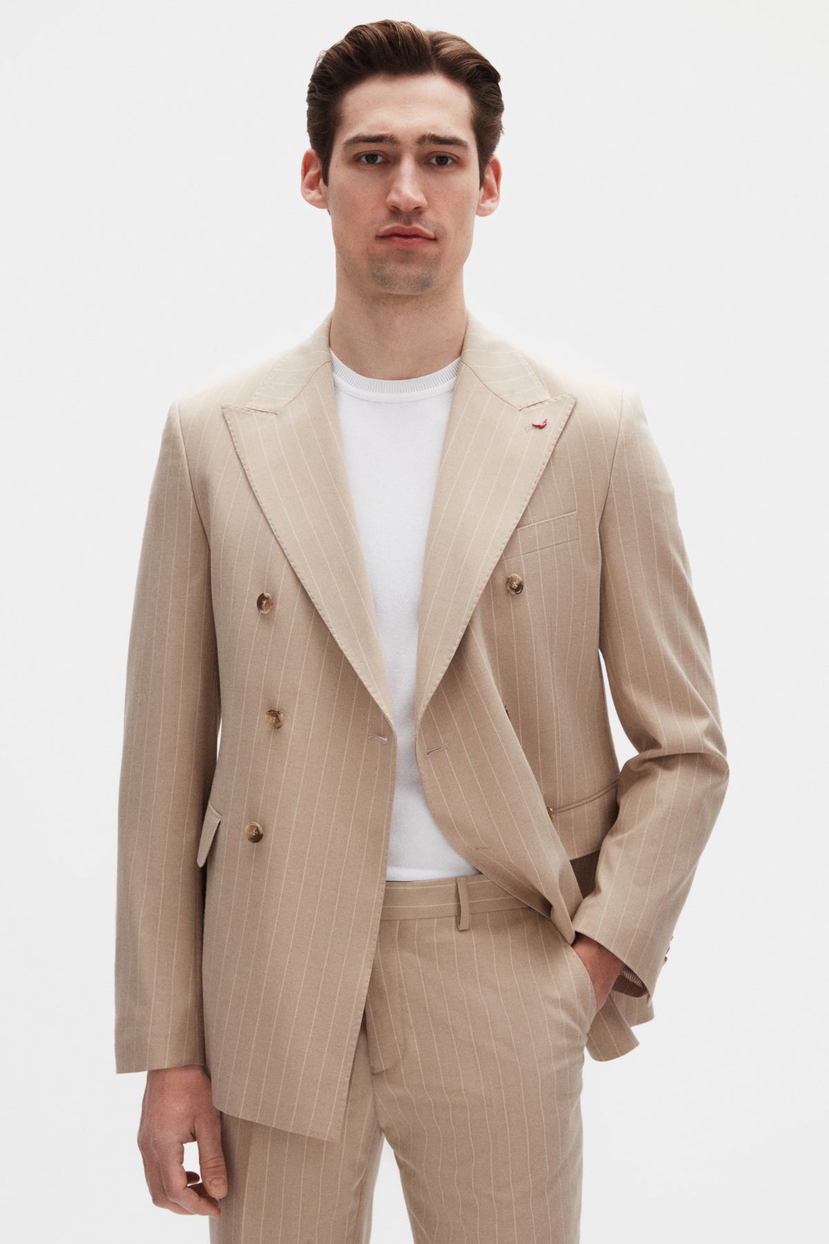 COSTUM REGULAR FIT D'S DAMAT  - Bej