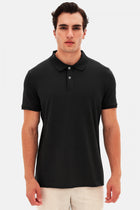 TRICOU REGULAR FIT D'S DAMAT  - Negru