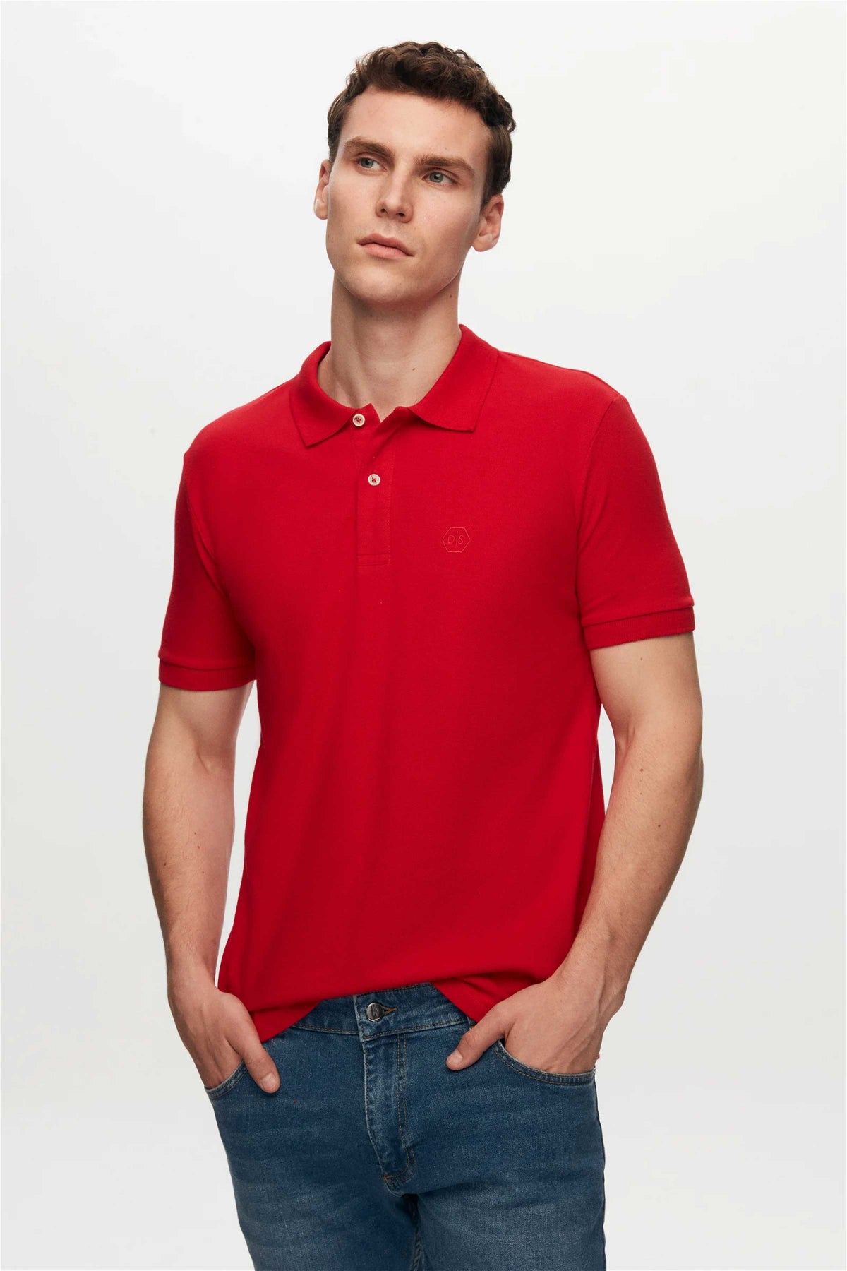 TRICOU REGULAR FIT D'S DAMAT  - Roșu