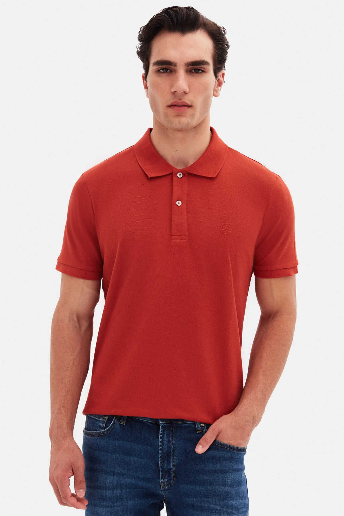 TRICOU REGULAR FIT D'S DAMAT  - Portocaliu
