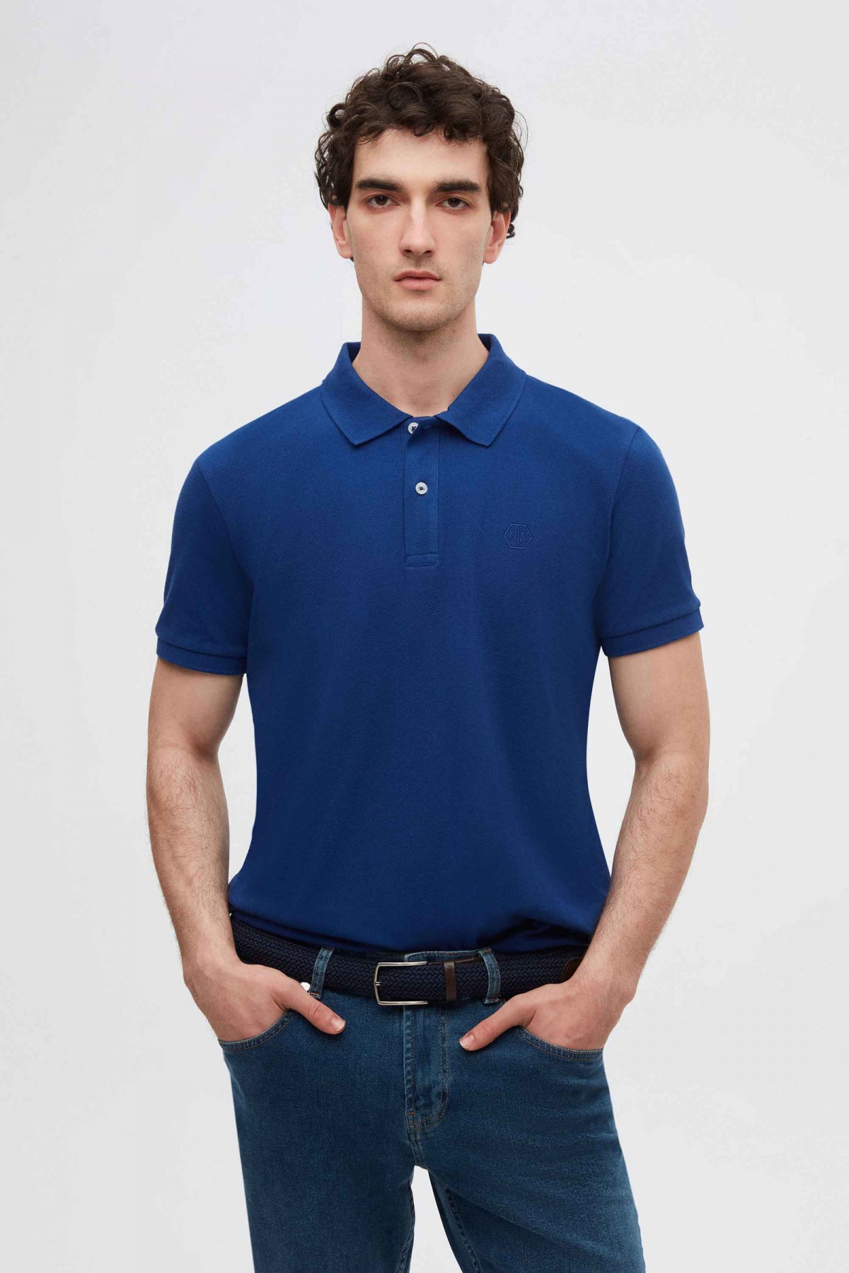 TRICOU REGULAR FIT D'S DAMAT  - Albastru