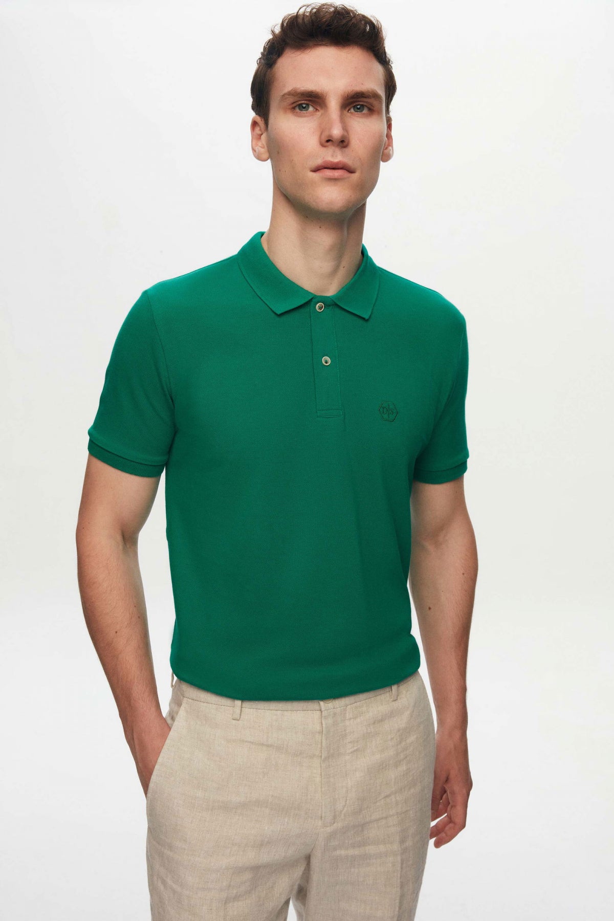 TRICOU REGULAR FIT D'S DAMAT  - Verde