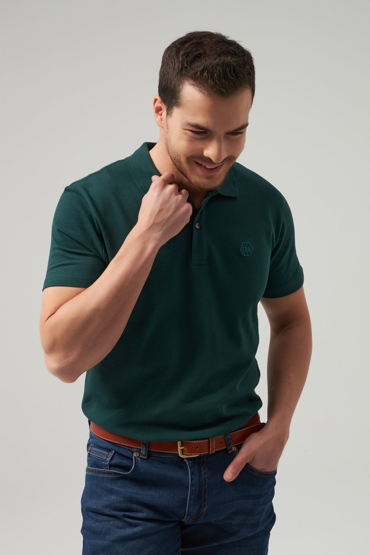 TRICOU REGULAR FIT D'S DAMAT  - Kaki