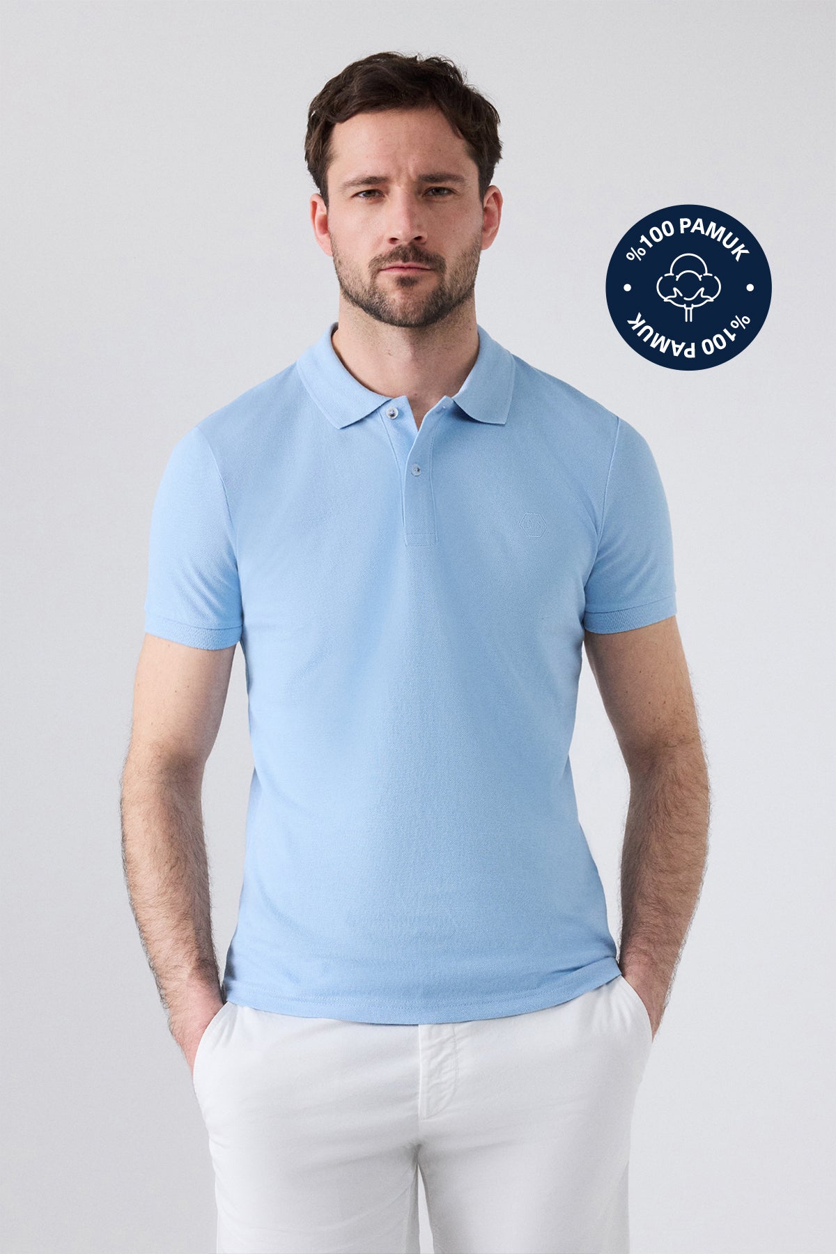 TRICOU REGULAR FIT D'S DAMAT  - Bleu