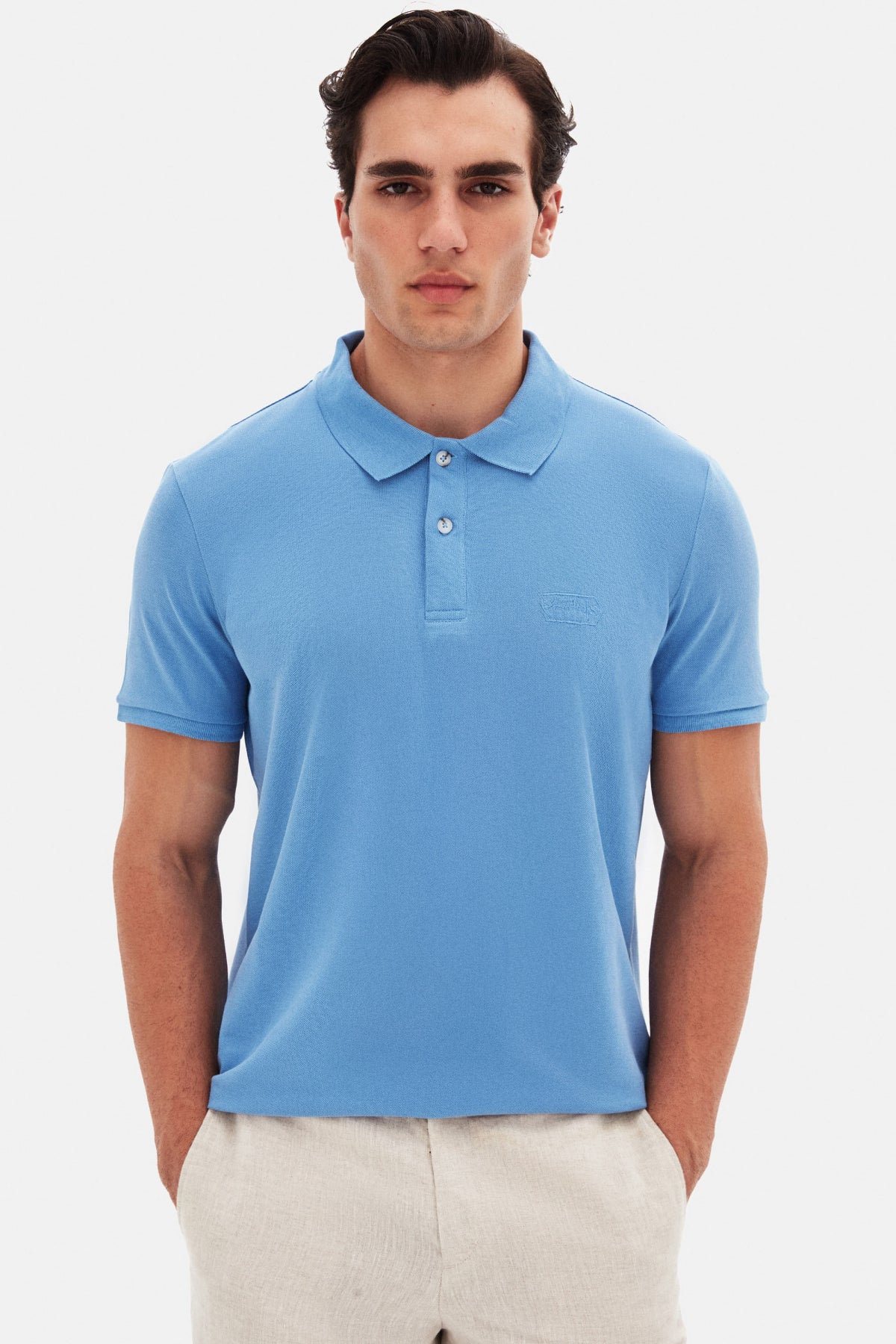 TRICOU REGULAR FIT D'S DAMAT  - Indigo Deschis