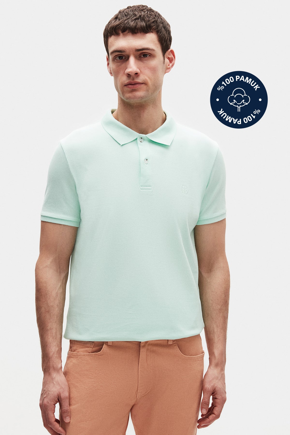 TRICOU REGULAR FIT D'S DAMAT  - Turcoaz