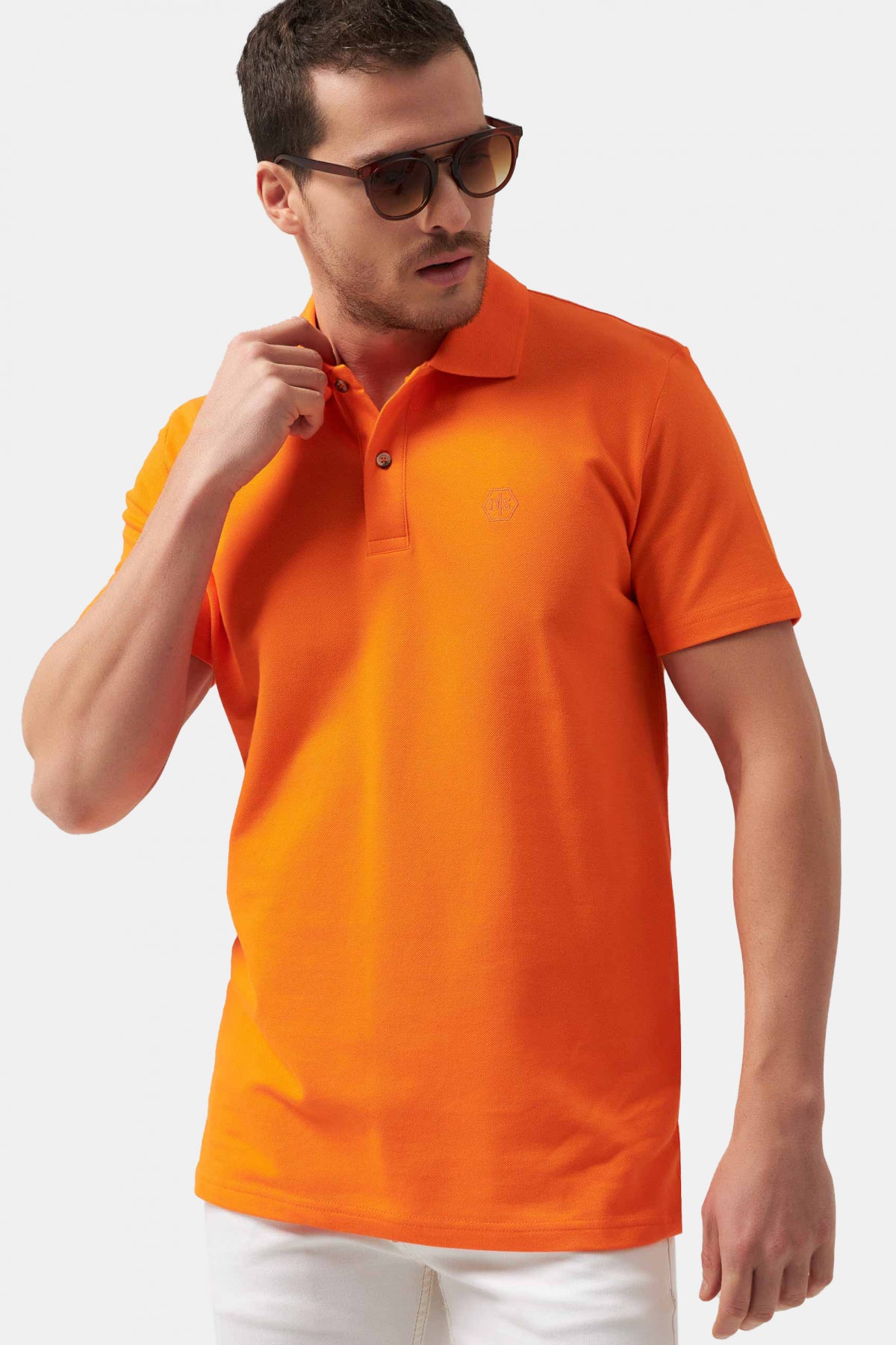 TRICOU REGULAR FIT D'S DAMAT  - Portocaliu