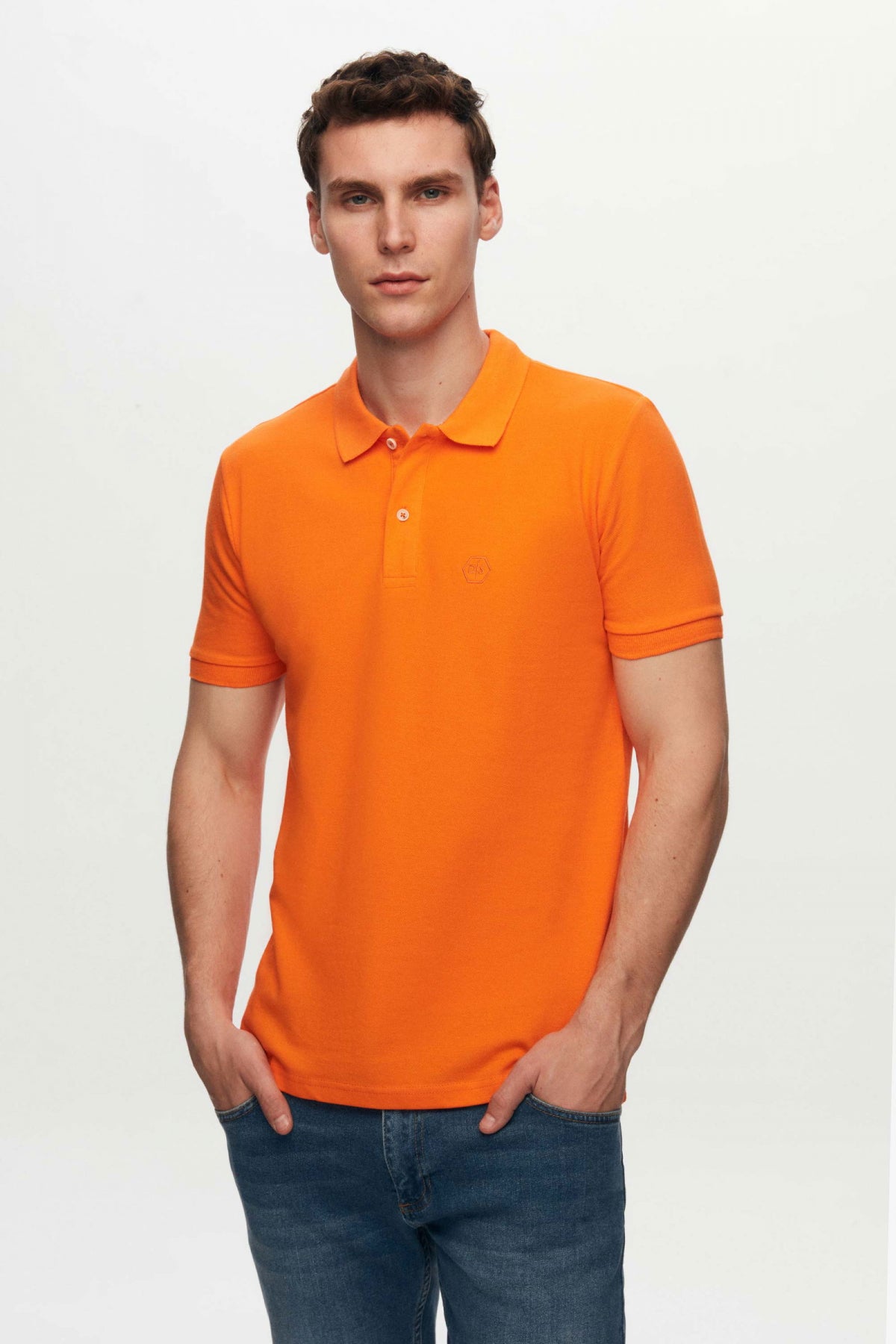TRICOU REGULAR FIT D'S DAMAT  - Portocaliu