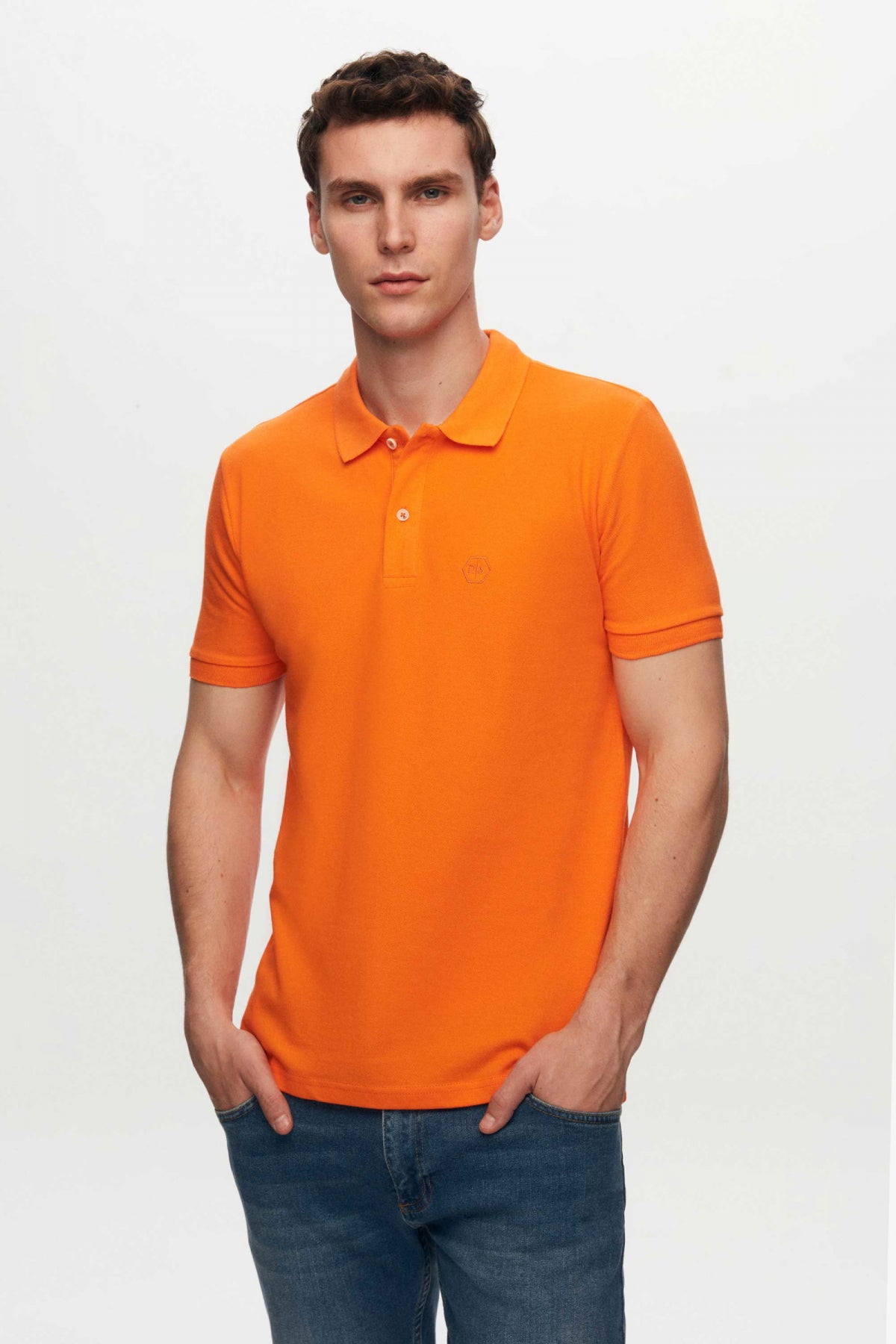 TRICOU REGULAR FIT D'S DAMAT  - Portocaliu