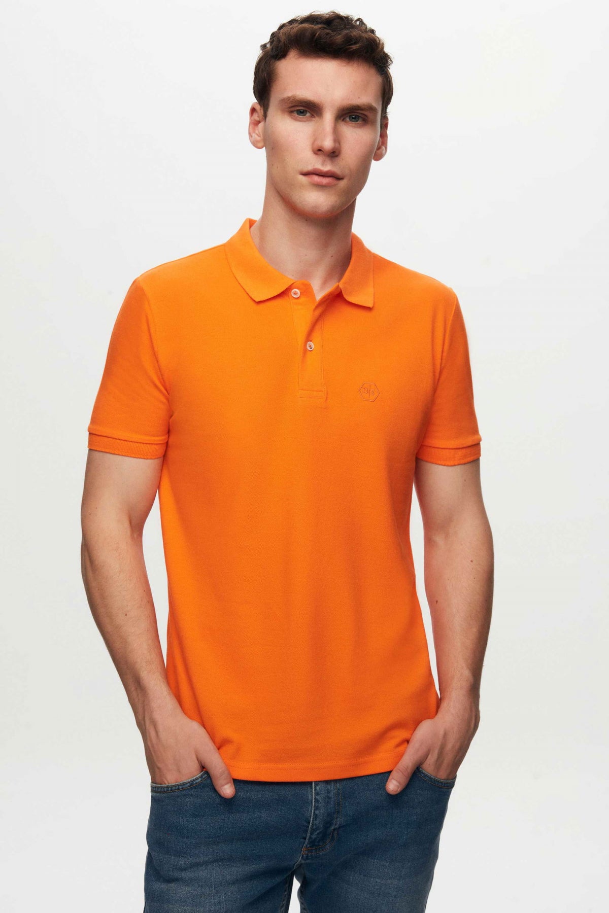 TRICOU REGULAR FIT D'S DAMAT  - Portocaliu